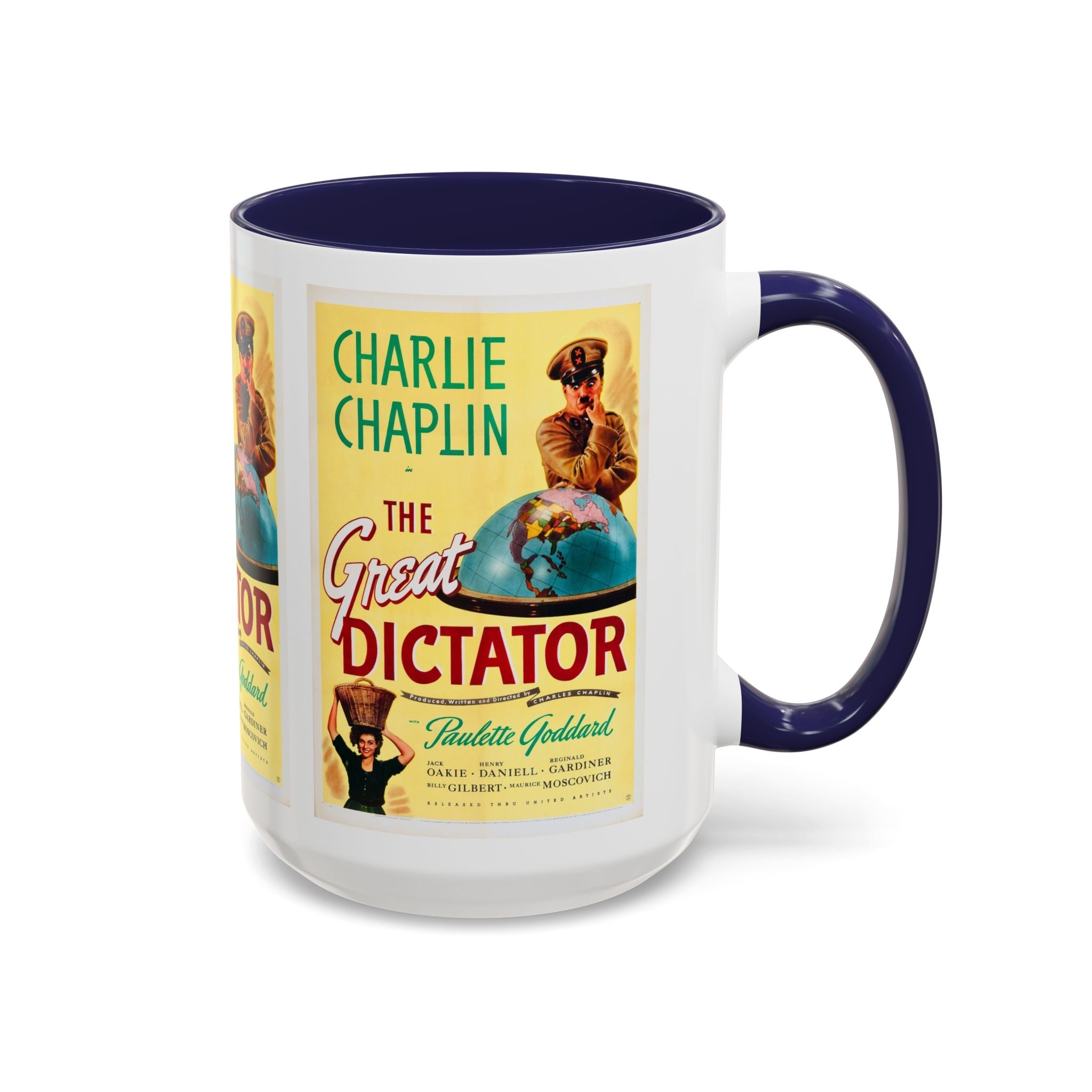 Cult Classic Movie Poster Art Accent Coffee Mug (11, 15oz) - The Great Dictator 1940 - POPvault