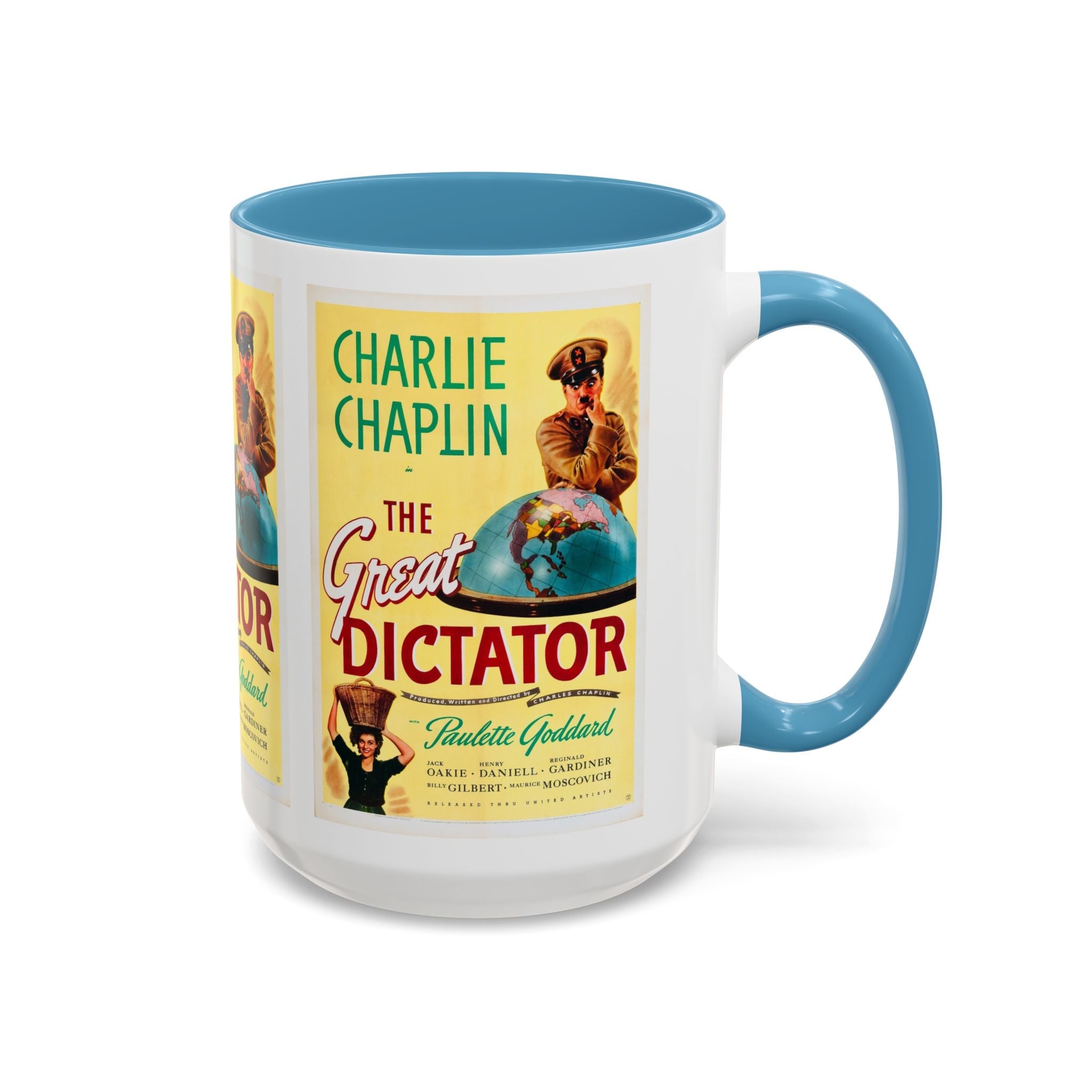 Cult Classic Movie Poster Art Accent Coffee Mug (11, 15oz) - The Great Dictator 1940 - POPvault