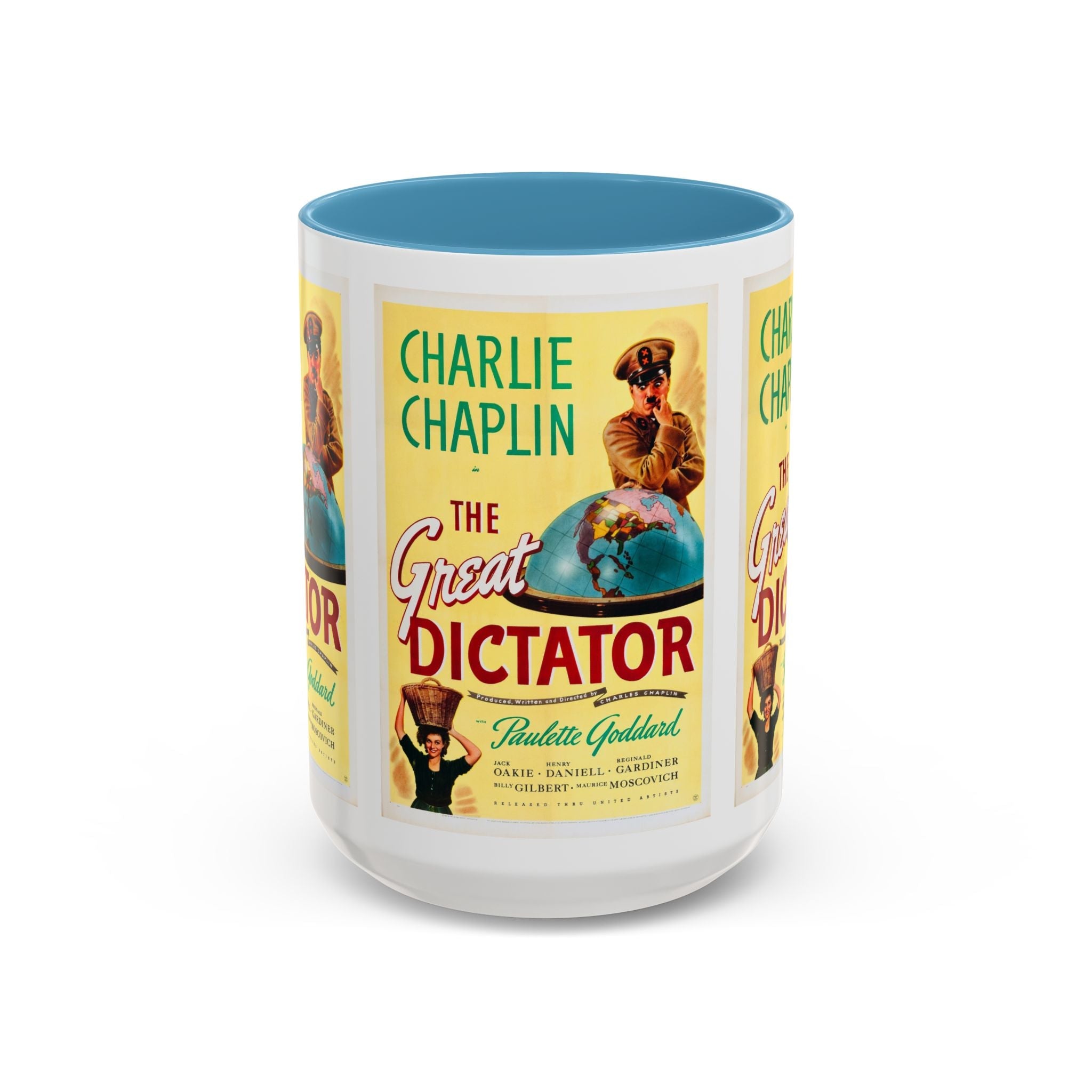 Cult Classic Movie Poster Art Accent Coffee Mug (11, 15oz) - The Great Dictator 1940 - POPvault