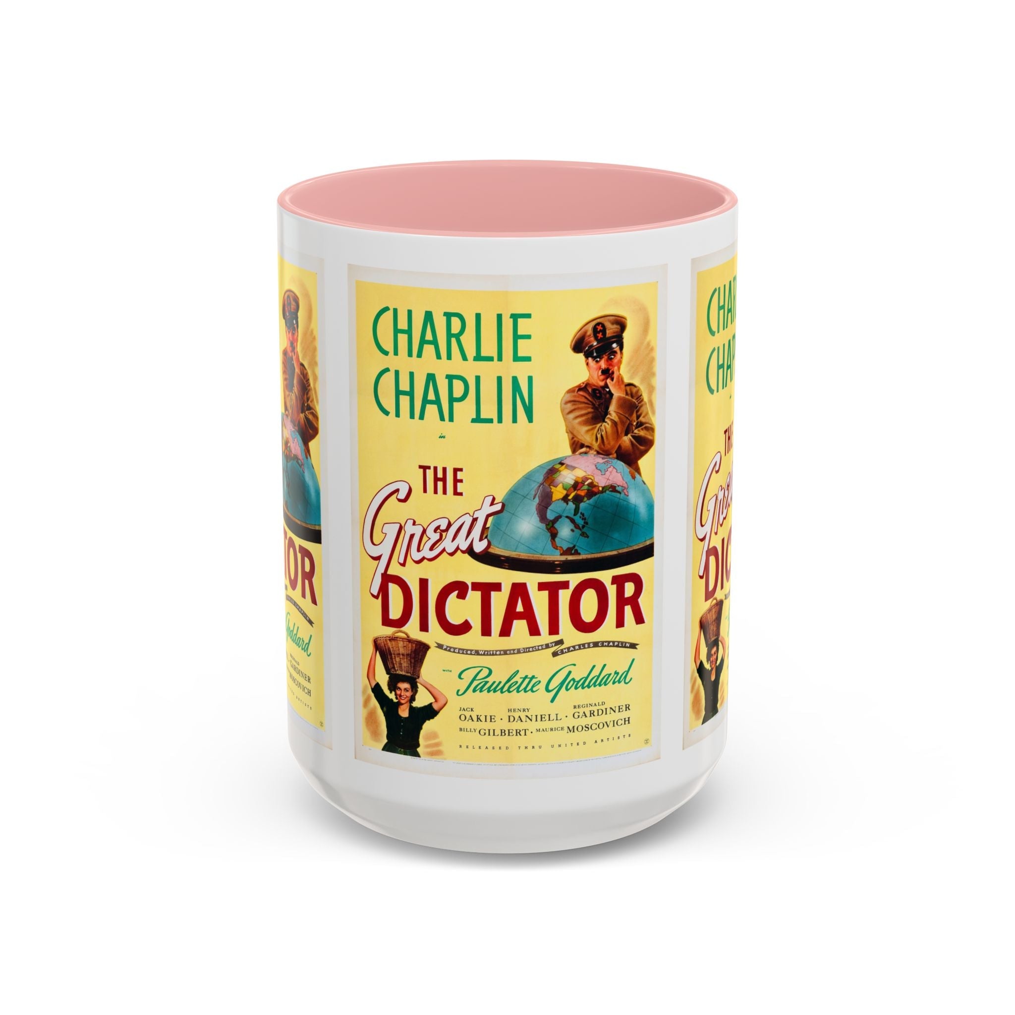 Cult Classic Movie Poster Art Accent Coffee Mug (11, 15oz) - The Great Dictator 1940 - POPvault