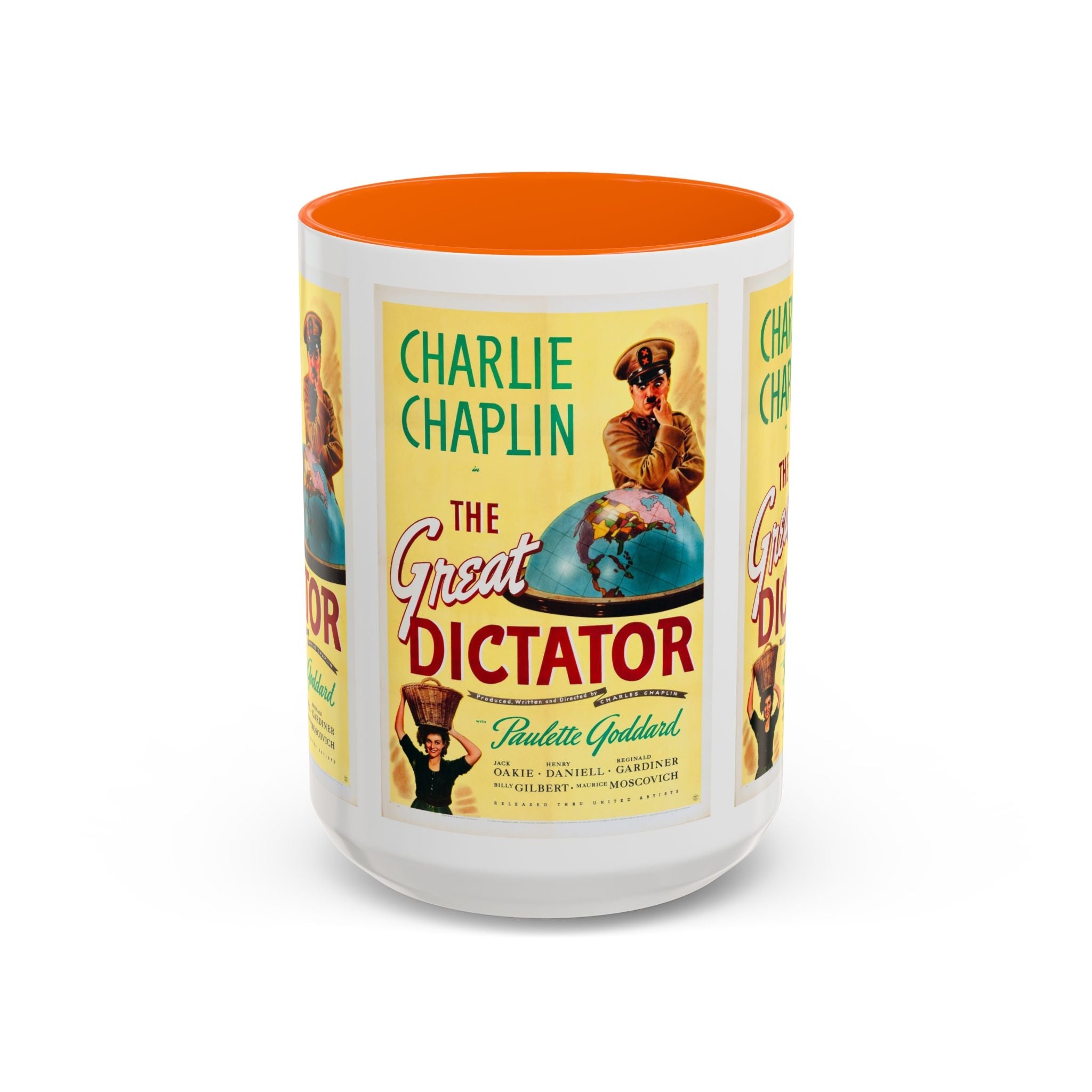 Cult Classic Movie Poster Art Accent Coffee Mug (11, 15oz) - The Great Dictator 1940 - POPvault