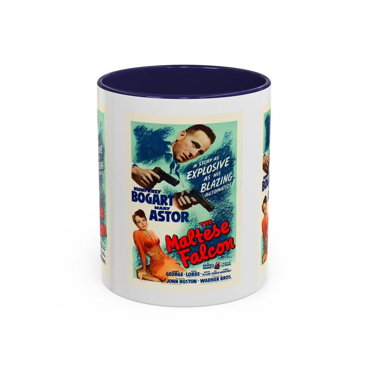 Cult Classic Movie Poster Art Accent Coffee Mug (11, 15oz) - Maltese Falcon 1941 - Mug