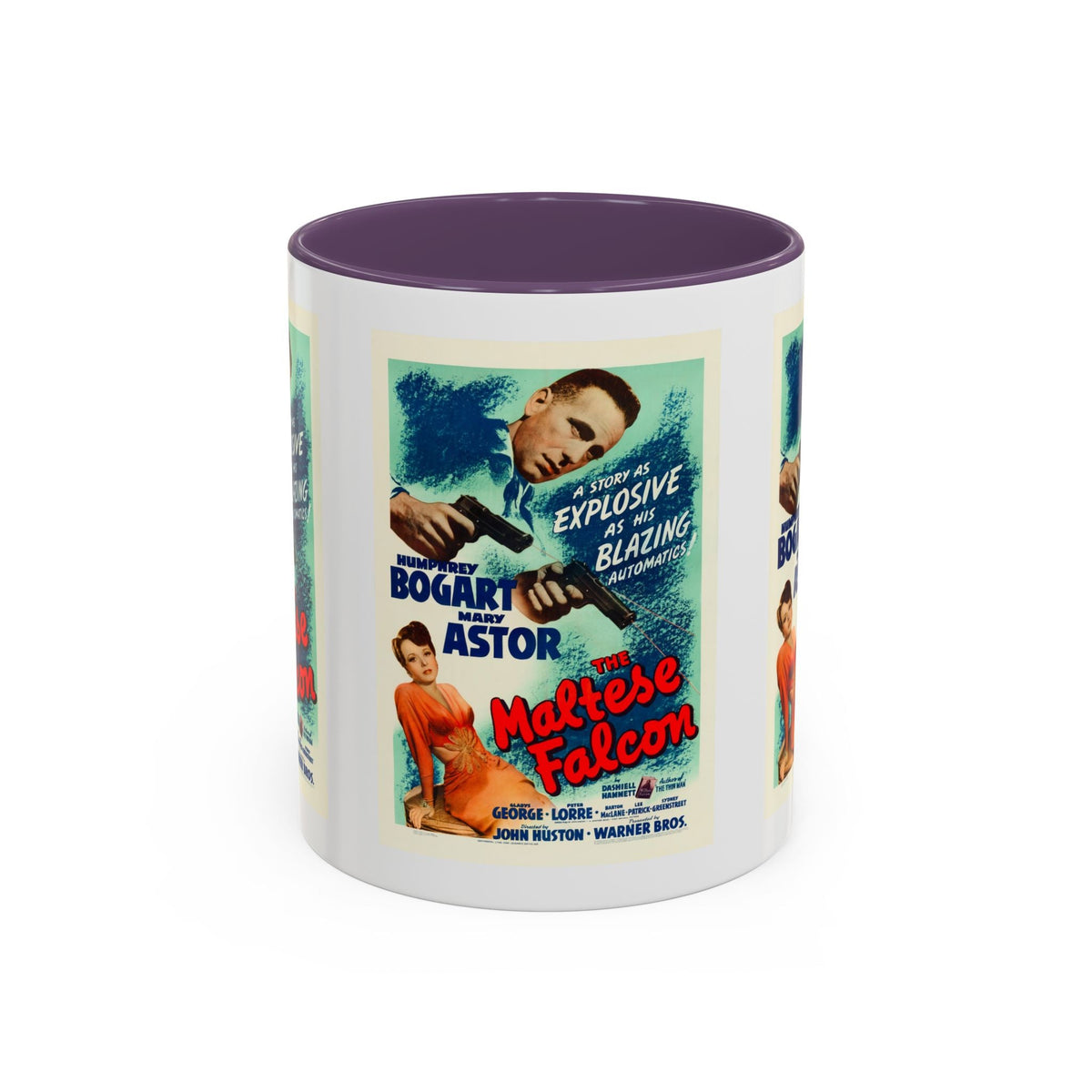 Cult Classic Movie Poster Art Accent Coffee Mug (11, 15oz) - Maltese Falcon 1941 - Mug