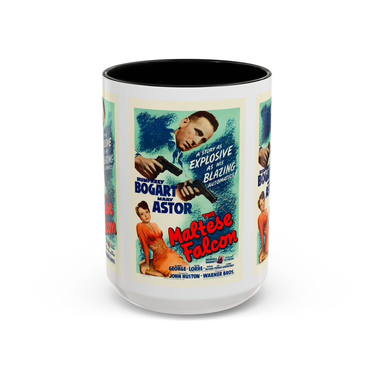 Cult Classic Movie Poster Art Accent Coffee Mug (11, 15oz) - Maltese Falcon 1941 - Mug