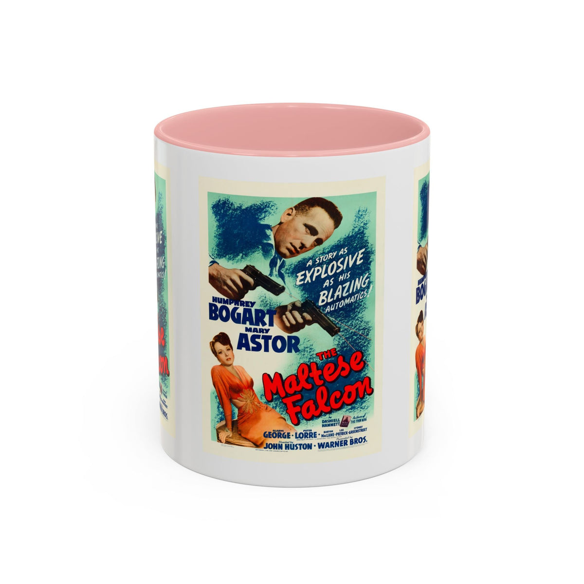 Cult Classic Movie Poster Art Accent Coffee Mug (11, 15oz) - Maltese Falcon 1941 - Mug