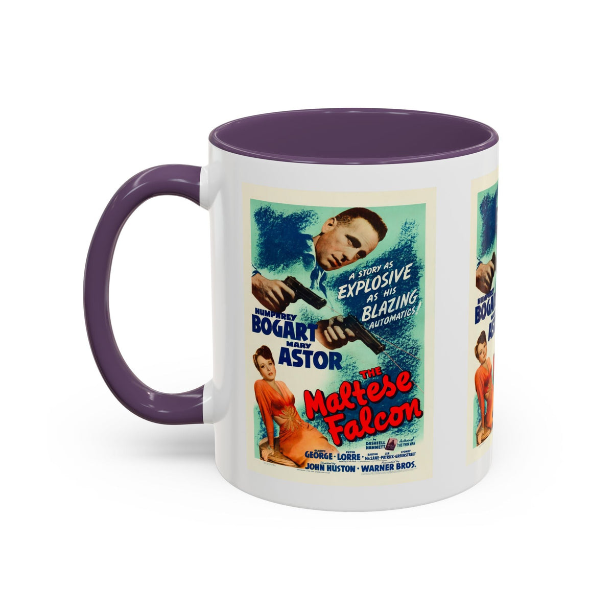 Cult Classic Movie Poster Art Accent Coffee Mug (11, 15oz) - Maltese Falcon 1941 - Mug
