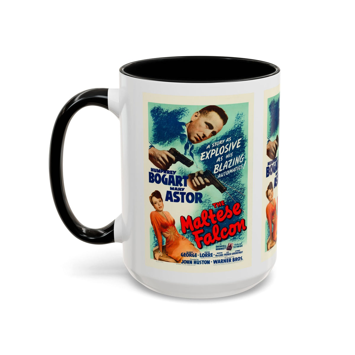 Cult Classic Movie Poster Art Accent Coffee Mug (11, 15oz) - Maltese Falcon 1941 - Mug