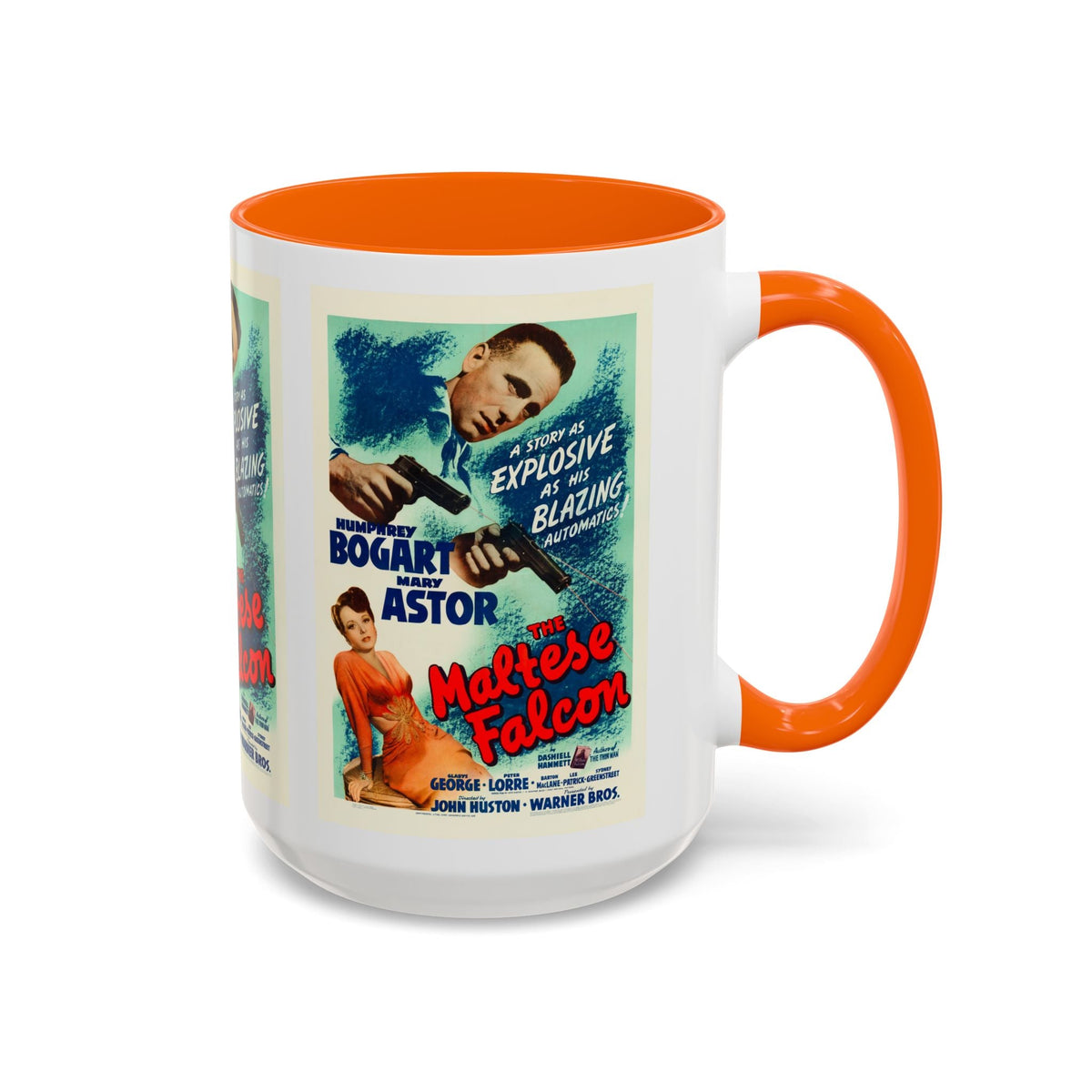 Cult Classic Movie Poster Art Accent Coffee Mug (11, 15oz) - Maltese Falcon 1941 - Mug