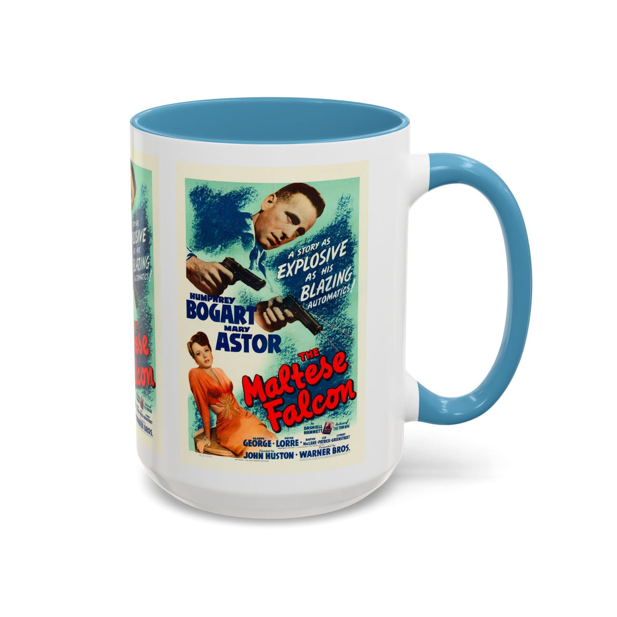 Cult Classic Movie Poster Art Accent Coffee Mug (11, 15oz) - Maltese Falcon 1941 - Mug