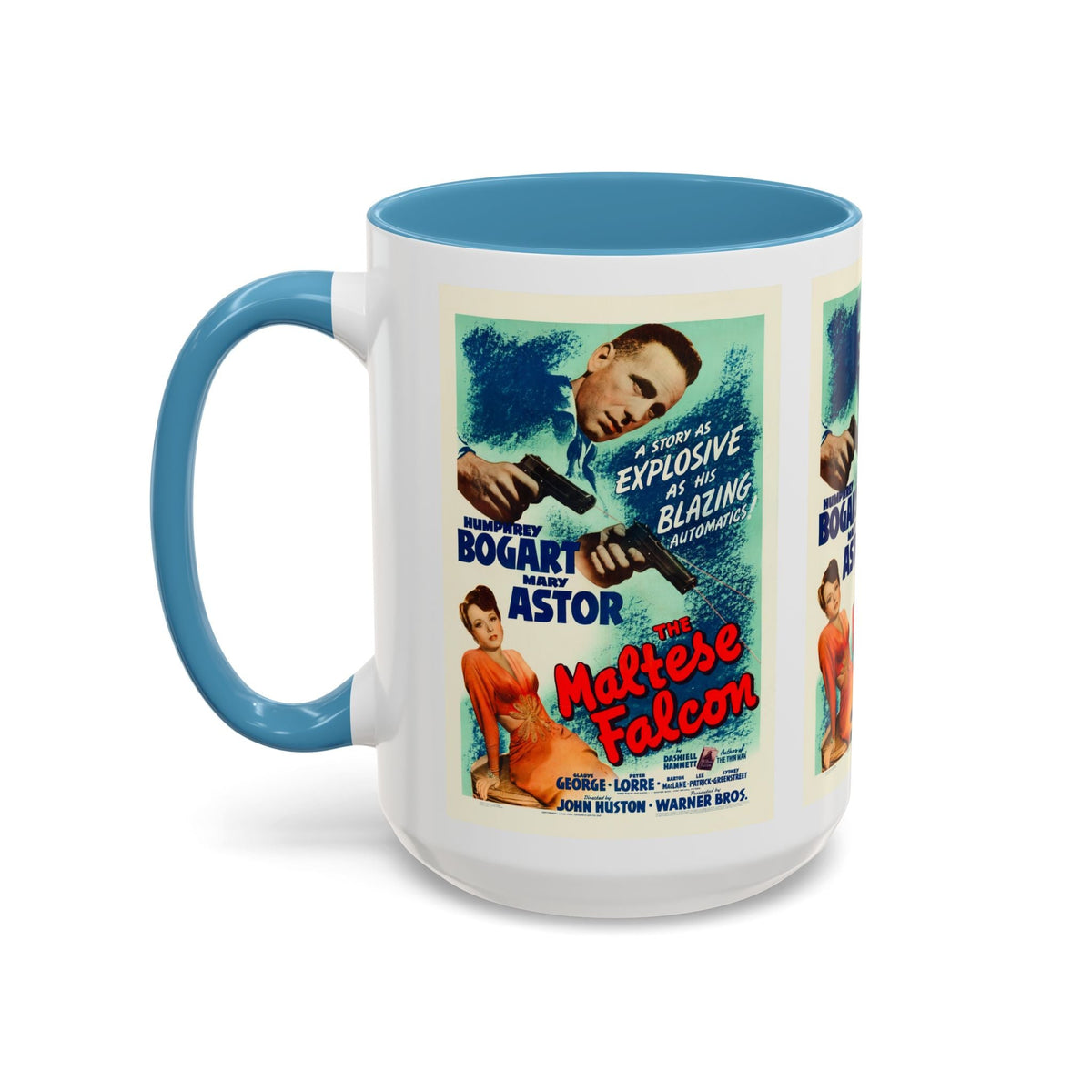 Cult Classic Movie Poster Art Accent Coffee Mug (11, 15oz) - Maltese Falcon 1941 - Mug