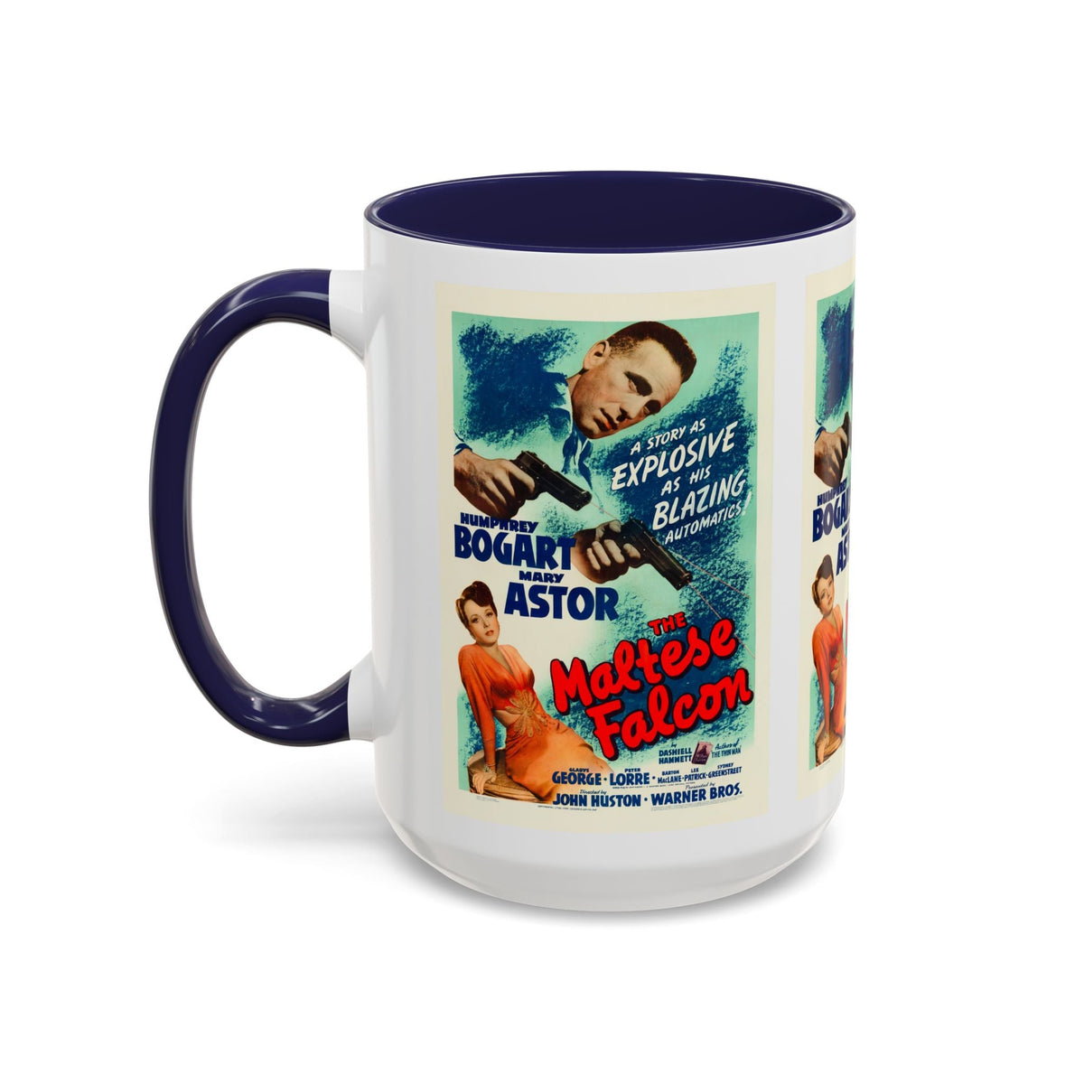 Cult Classic Movie Poster Art Accent Coffee Mug (11, 15oz) - Maltese Falcon 1941 - Mug