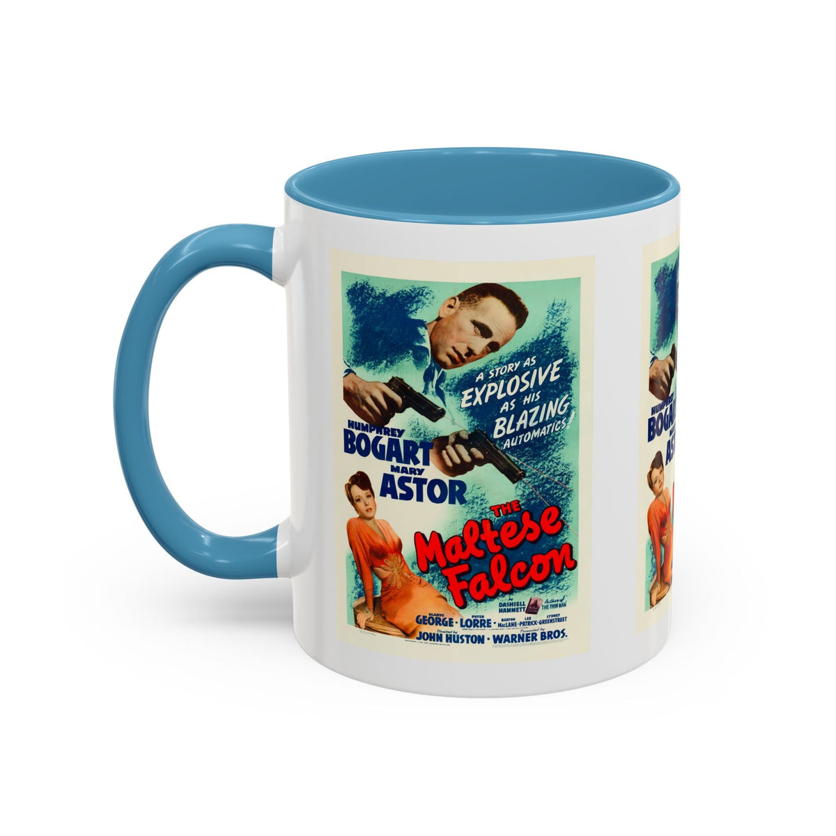 Cult Classic Movie Poster Art Accent Coffee Mug (11, 15oz) - Maltese Falcon 1941 - Mug
