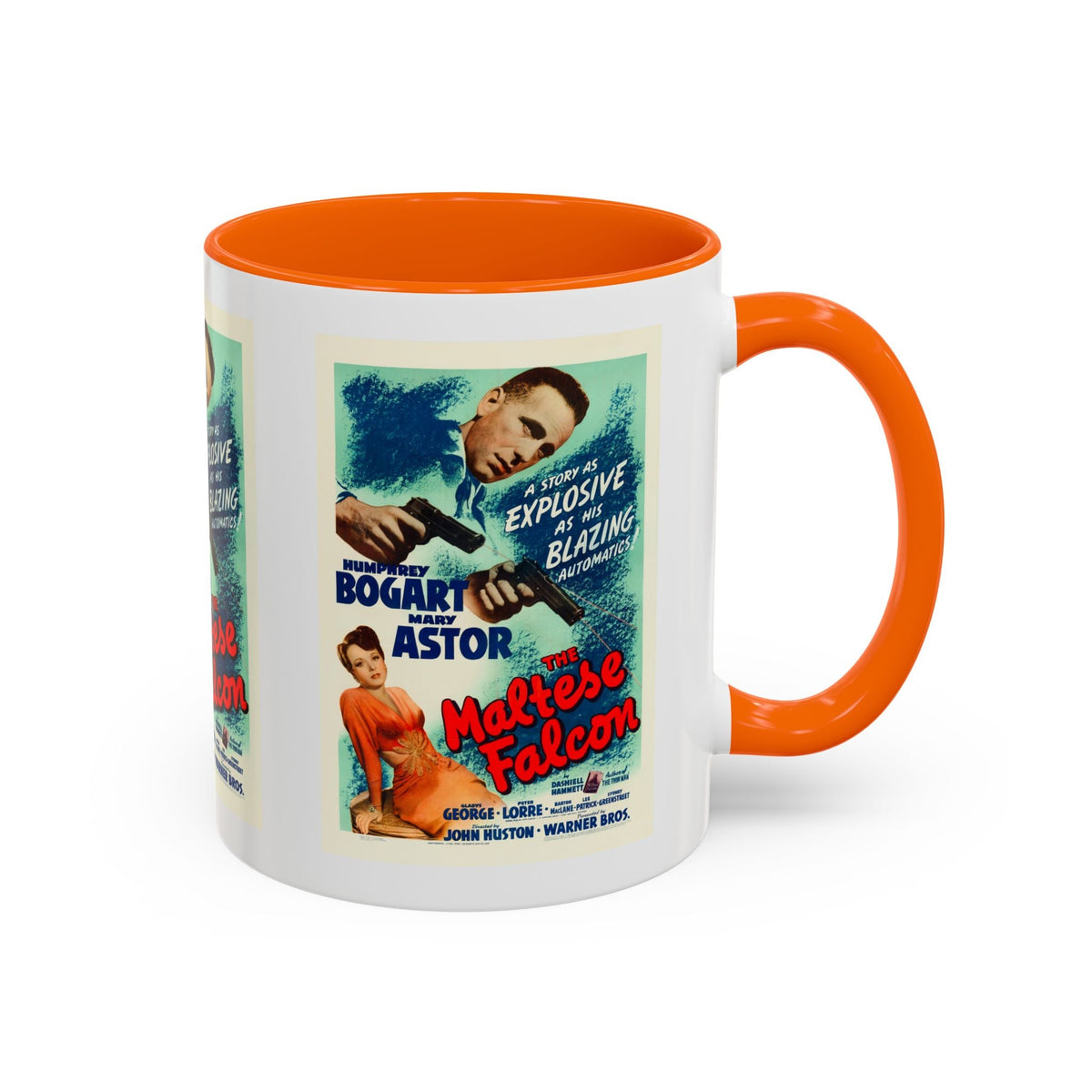 Cult Classic Movie Poster Art Accent Coffee Mug (11, 15oz) - Maltese Falcon 1941 - Mug