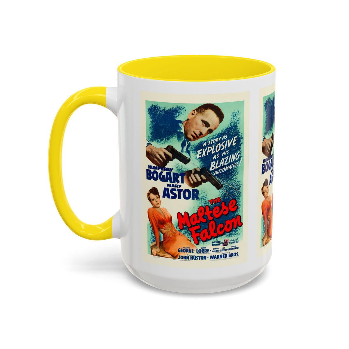 Cult Classic Movie Poster Art Accent Coffee Mug (11, 15oz) - Maltese Falcon 1941 - Mug