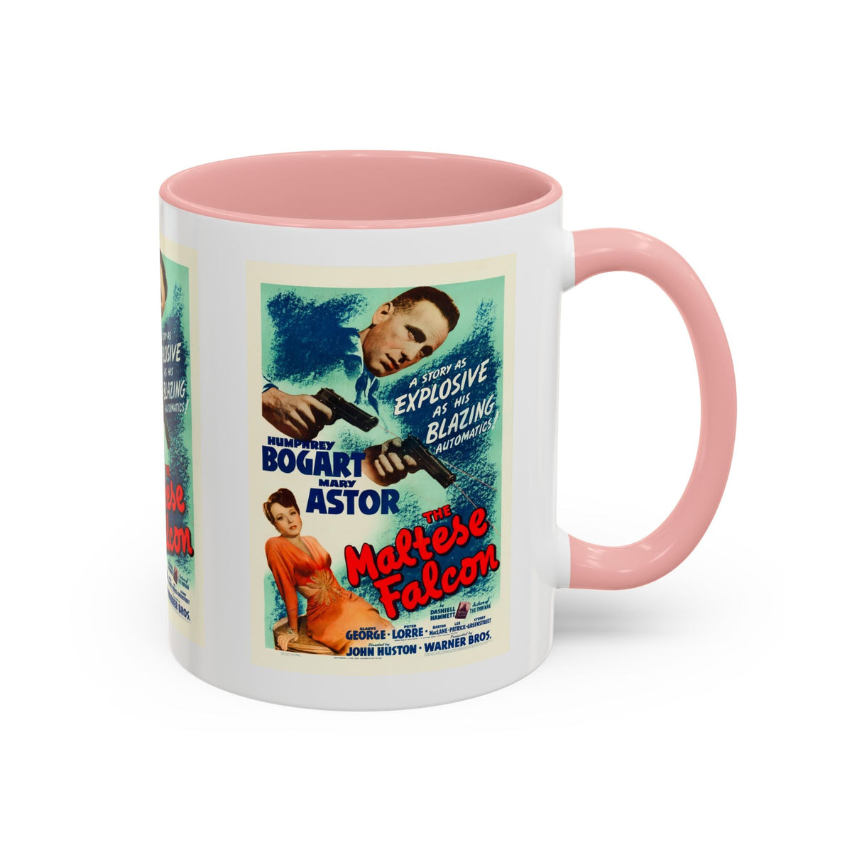 Cult Classic Movie Poster Art Accent Coffee Mug (11, 15oz) - Maltese Falcon 1941 - Mug