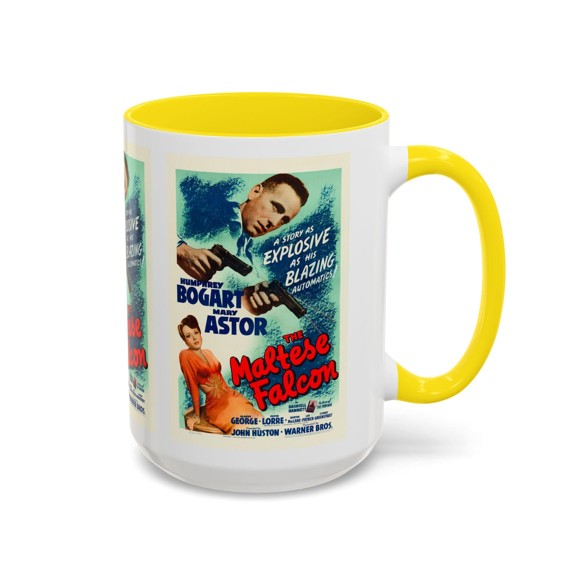 Cult Classic Movie Poster Art Accent Coffee Mug (11, 15oz) - Maltese Falcon 1941 - Mug