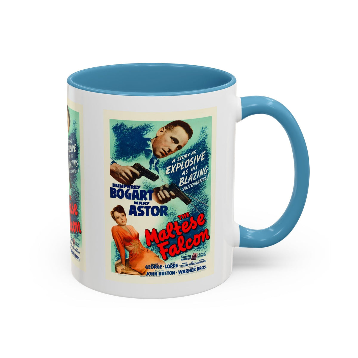 Cult Classic Movie Poster Art Accent Coffee Mug (11, 15oz) - Maltese Falcon 1941 - Mug