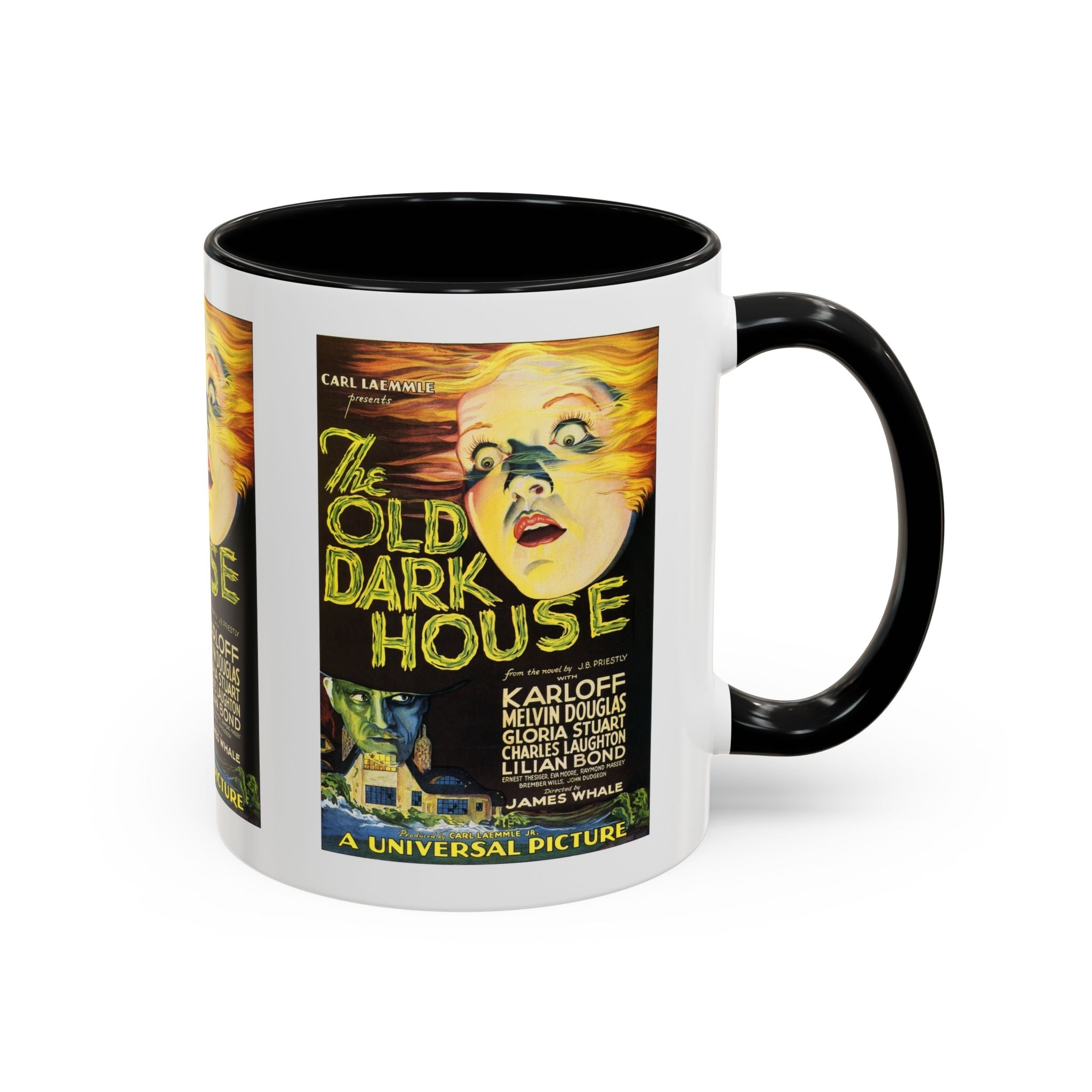 Cult Classic Movie Poster Art Accent Coffee Mug (11, 15oz) - The Old Dark House 1932 - POPvault