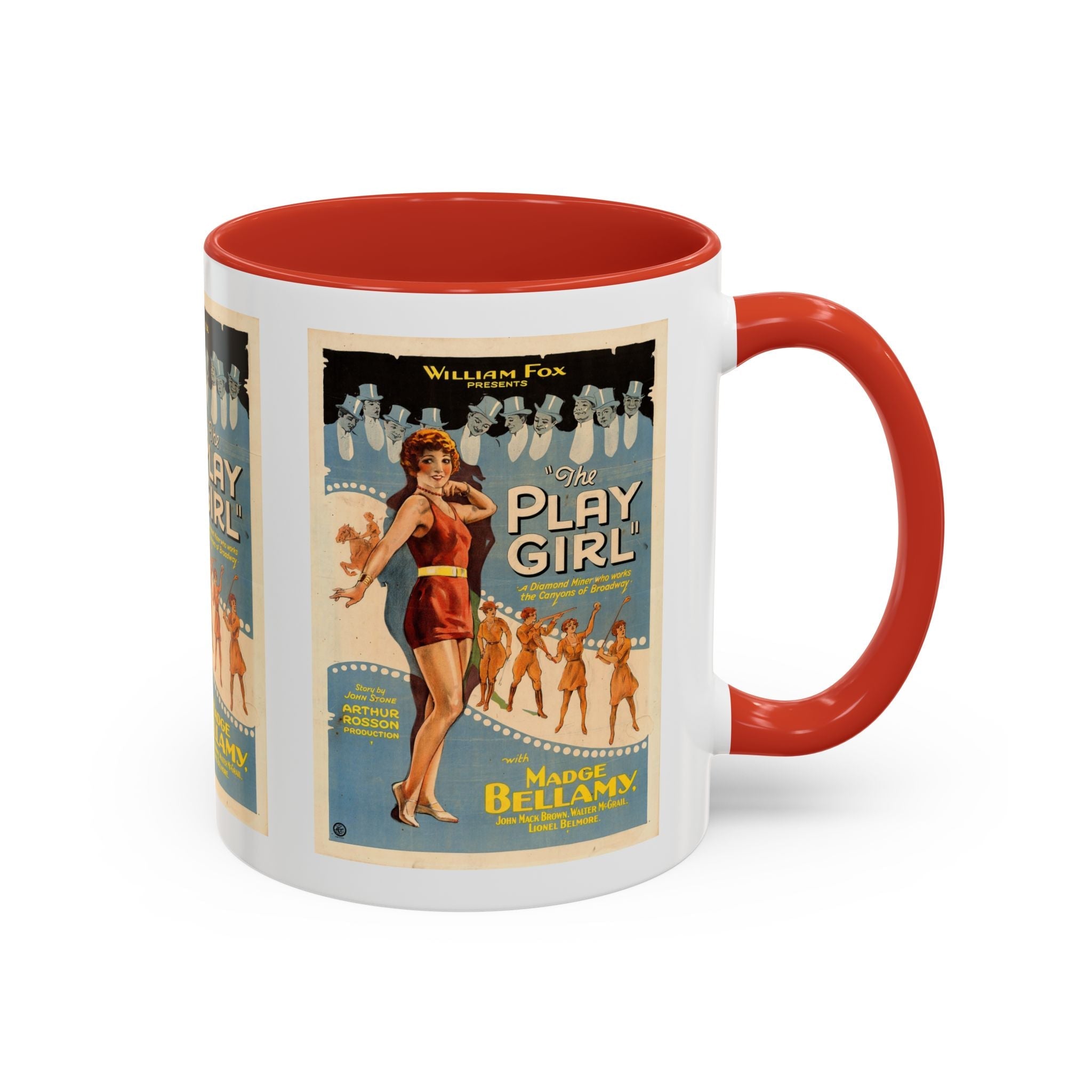Cult Classic Movie Poster Art Accent Coffee Mug (11, 15oz) - The Play Girl 1928 - POPvault
