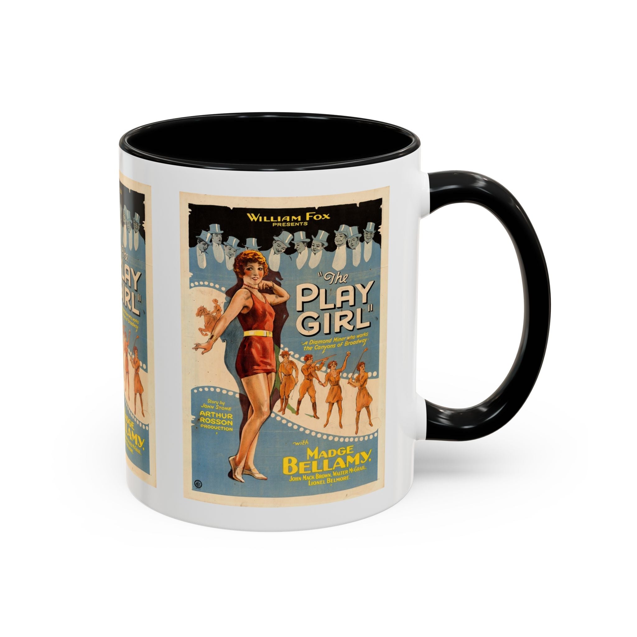 Cult Classic Movie Poster Art Accent Coffee Mug (11, 15oz) - The Play Girl 1928 - POPvault