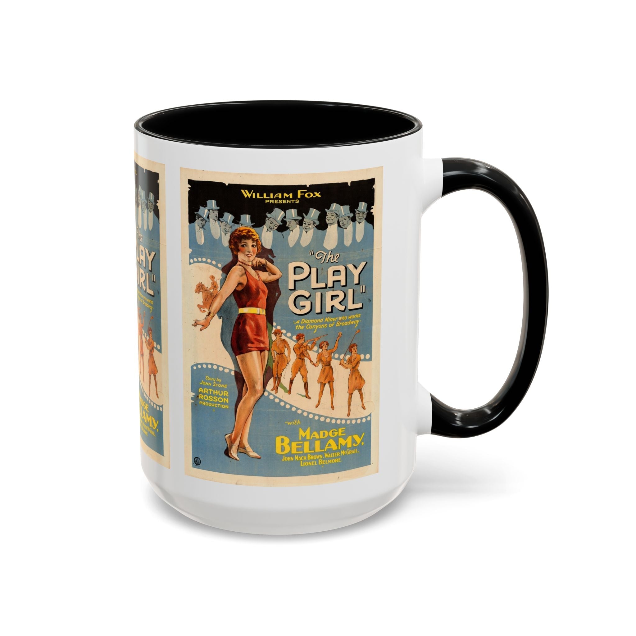 Cult Classic Movie Poster Art Accent Coffee Mug (11, 15oz) - The Play Girl 1928 - POPvault