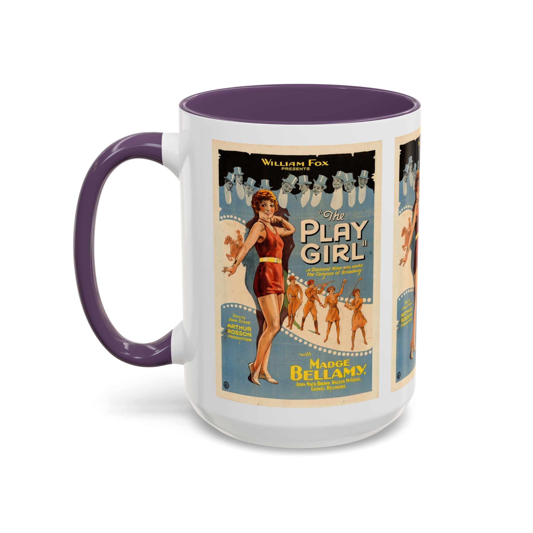 Cult Classic Movie Poster Art Accent Coffee Mug (11, 15oz) - The Play Girl 1928 - POPvault