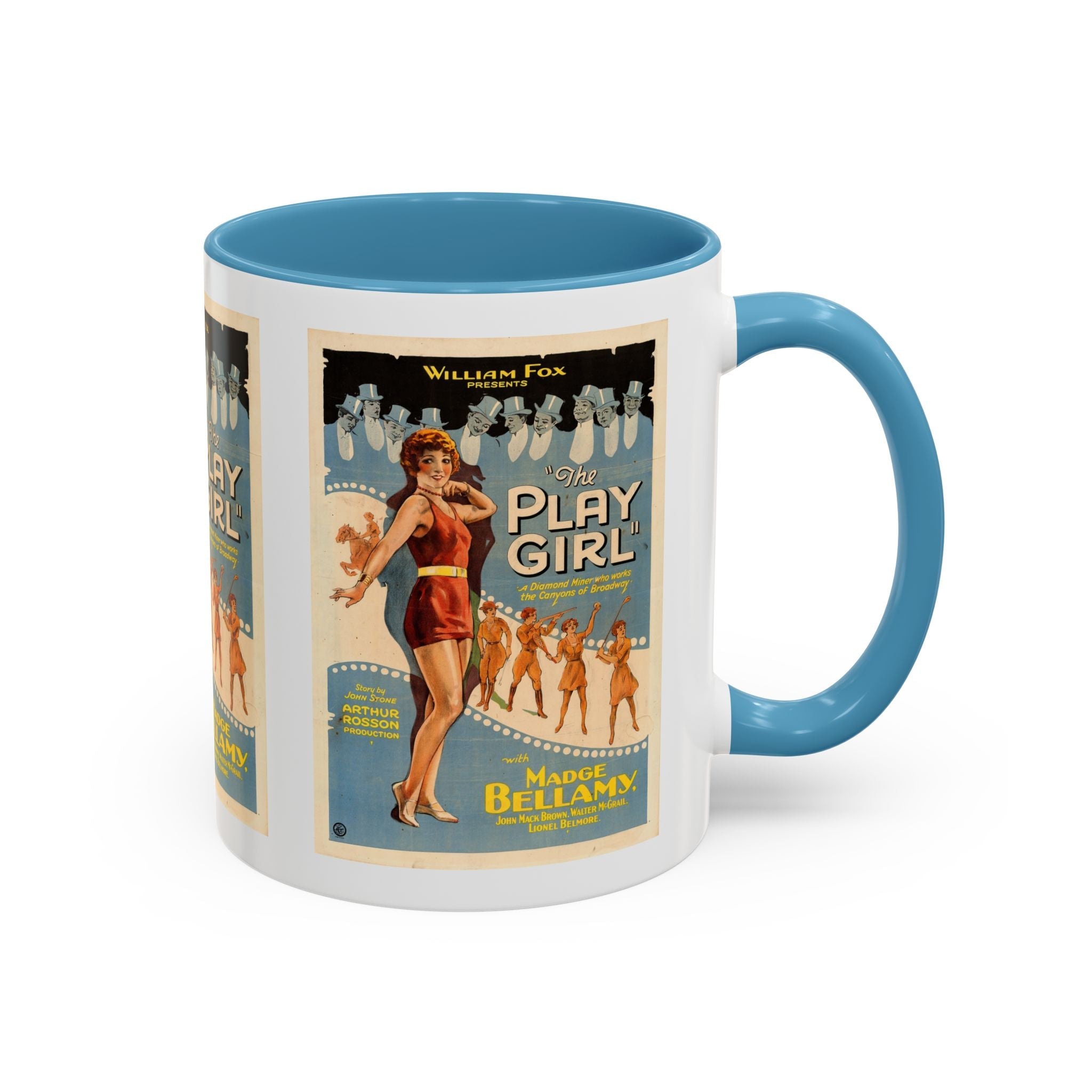 Cult Classic Movie Poster Art Accent Coffee Mug (11, 15oz) - The Play Girl 1928 - POPvault