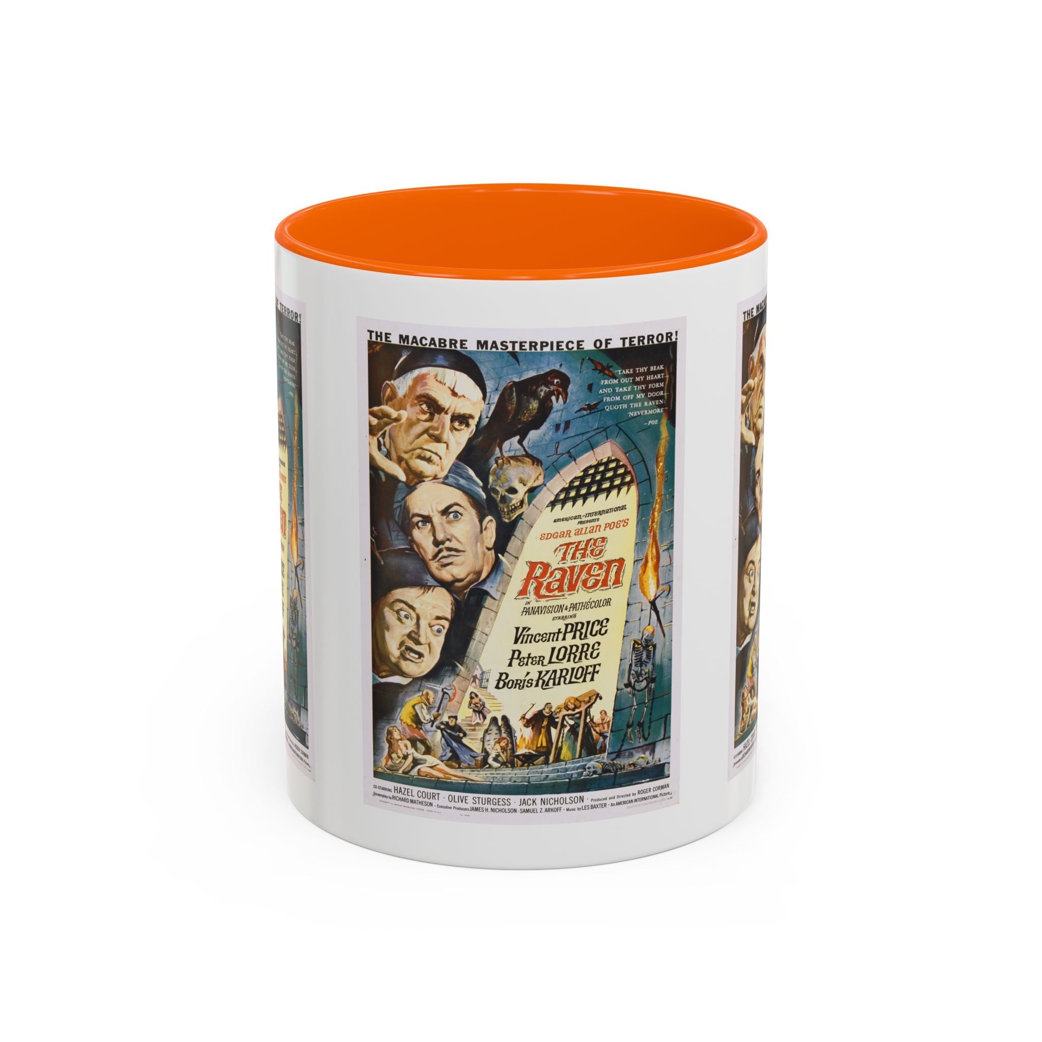 Cult Classic Movie Poster Art Accent Coffee Mug (11, 15oz) - The Raven 1963 - POPvault