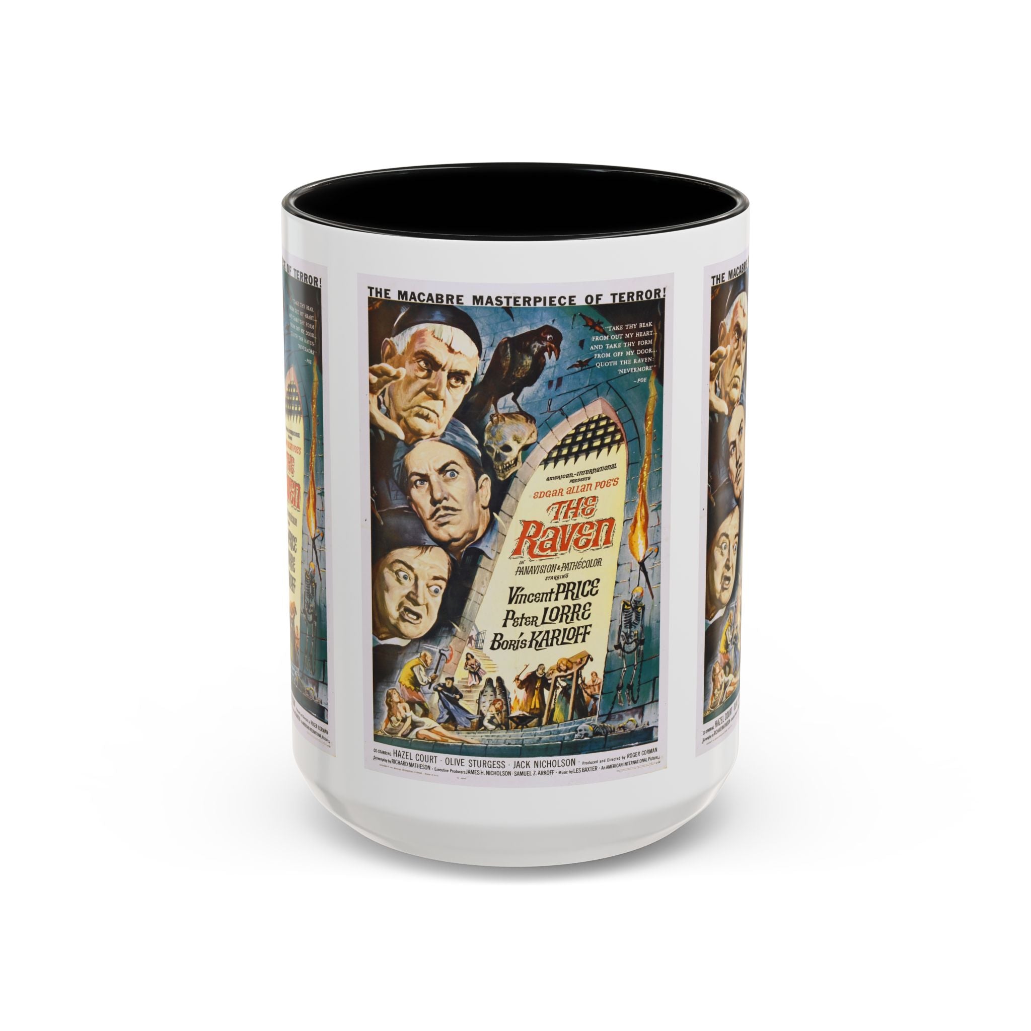 Cult Classic Movie Poster Art Accent Coffee Mug (11, 15oz) - The Raven 1963 - POPvault