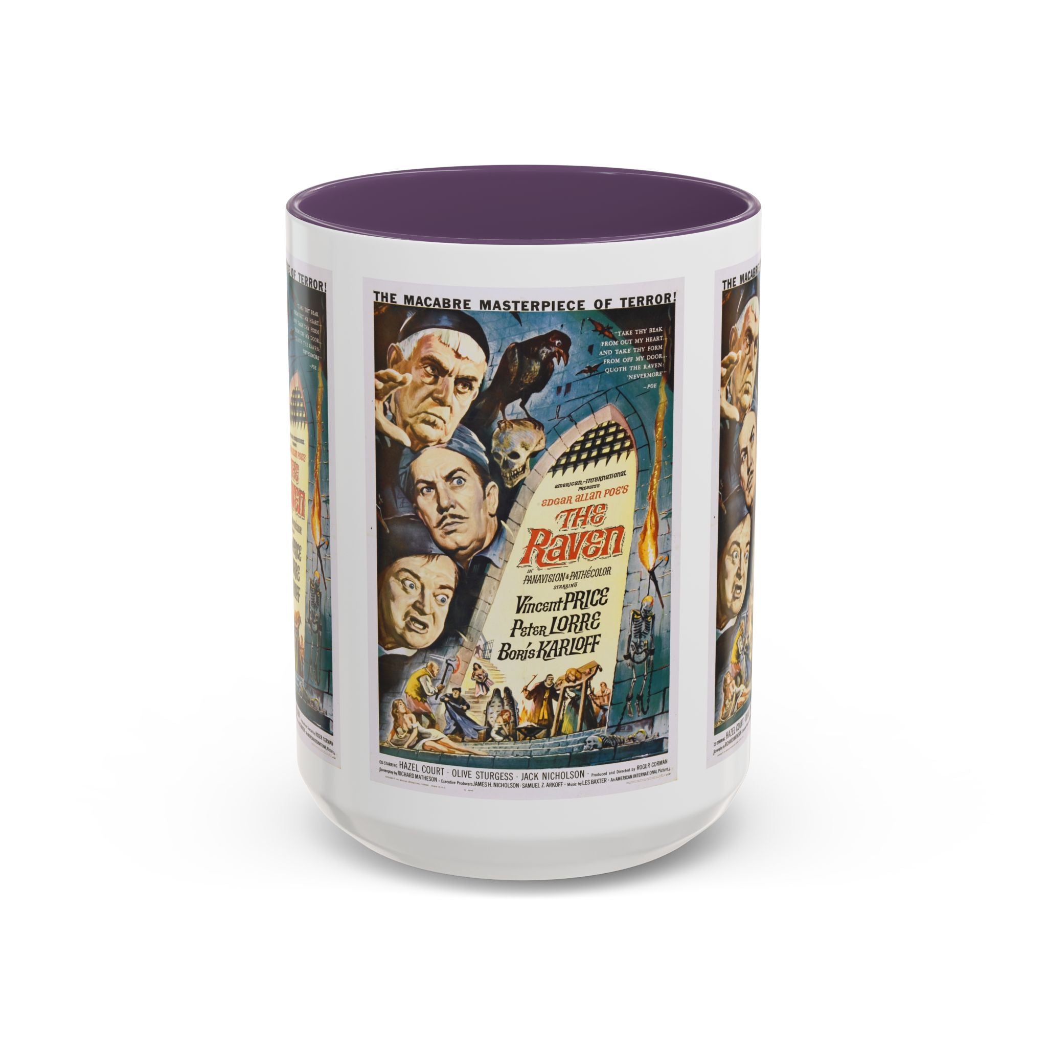 Cult Classic Movie Poster Art Accent Coffee Mug (11, 15oz) - The Raven 1963 - POPvault