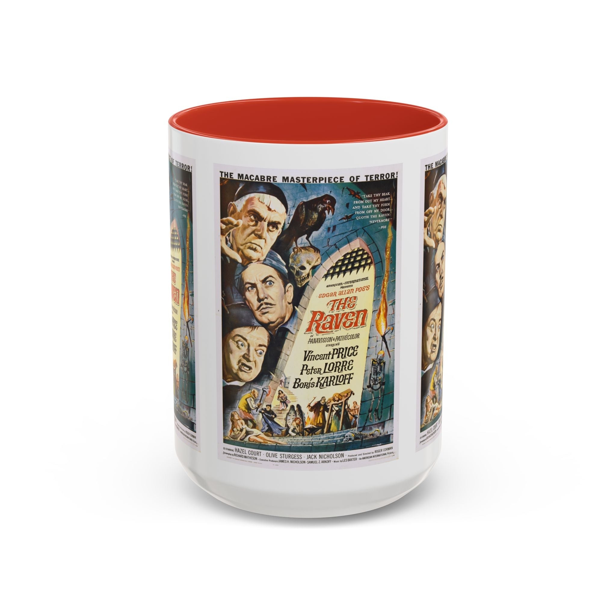 Cult Classic Movie Poster Art Accent Coffee Mug (11, 15oz) - The Raven 1963 - POPvault
