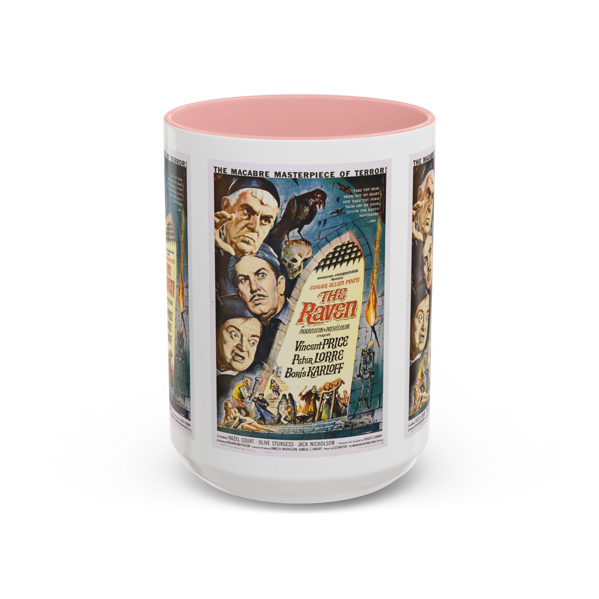Cult Classic Movie Poster Art Accent Coffee Mug (11, 15oz) - The Raven 1963 - POPvault