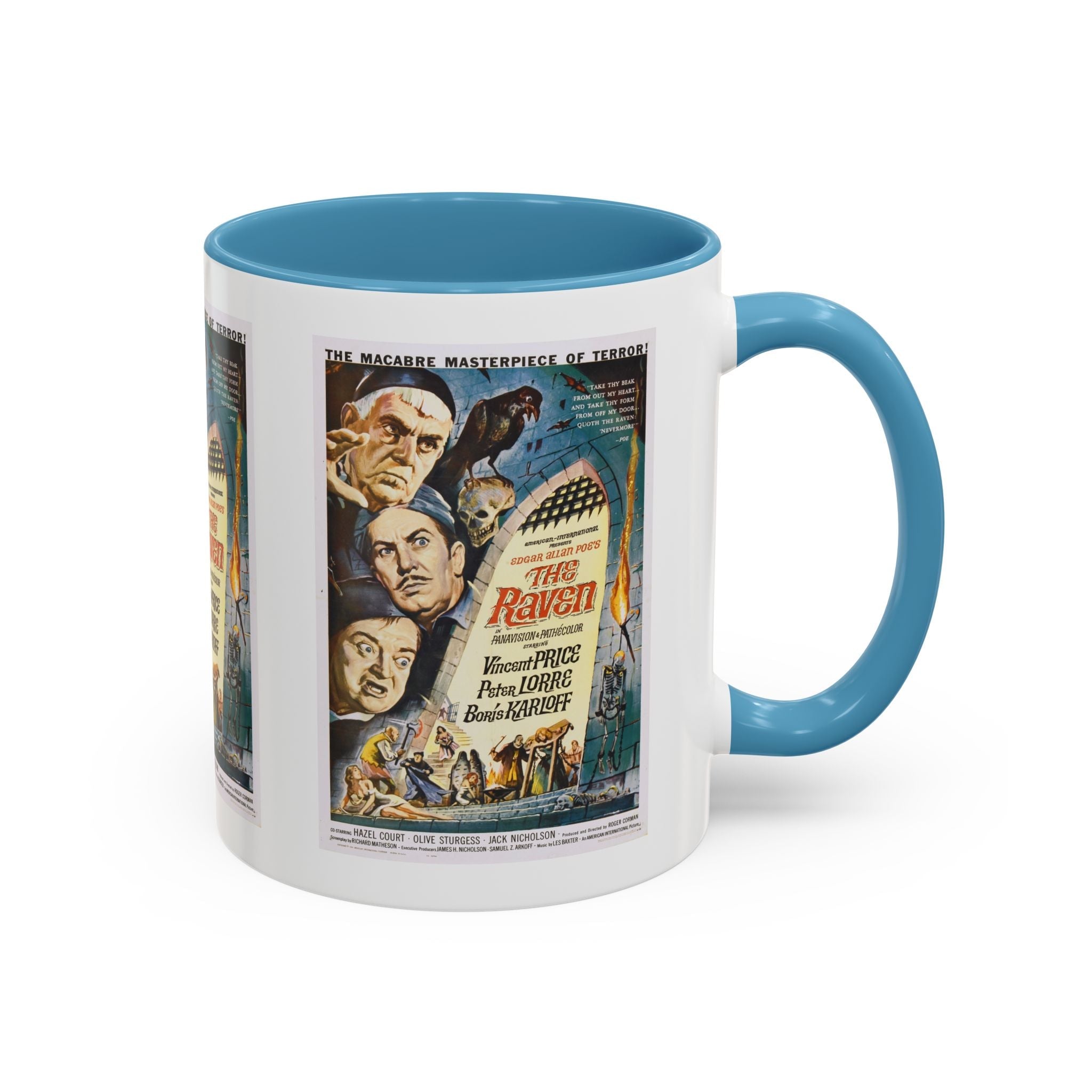 Cult Classic Movie Poster Art Accent Coffee Mug (11, 15oz) - The Raven 1963 - POPvault