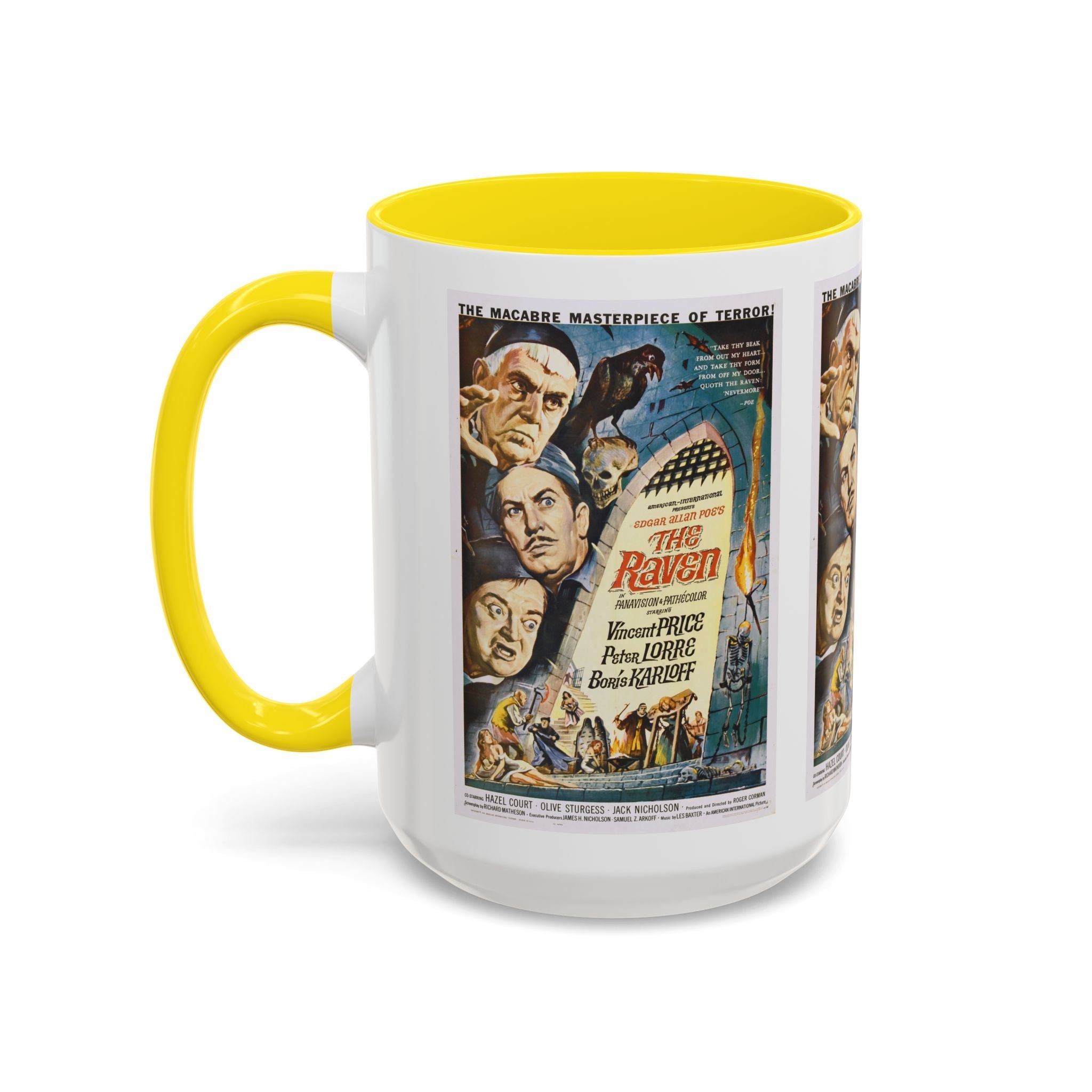 Cult Classic Movie Poster Art Accent Coffee Mug (11, 15oz) - The Raven 1963 - POPvault