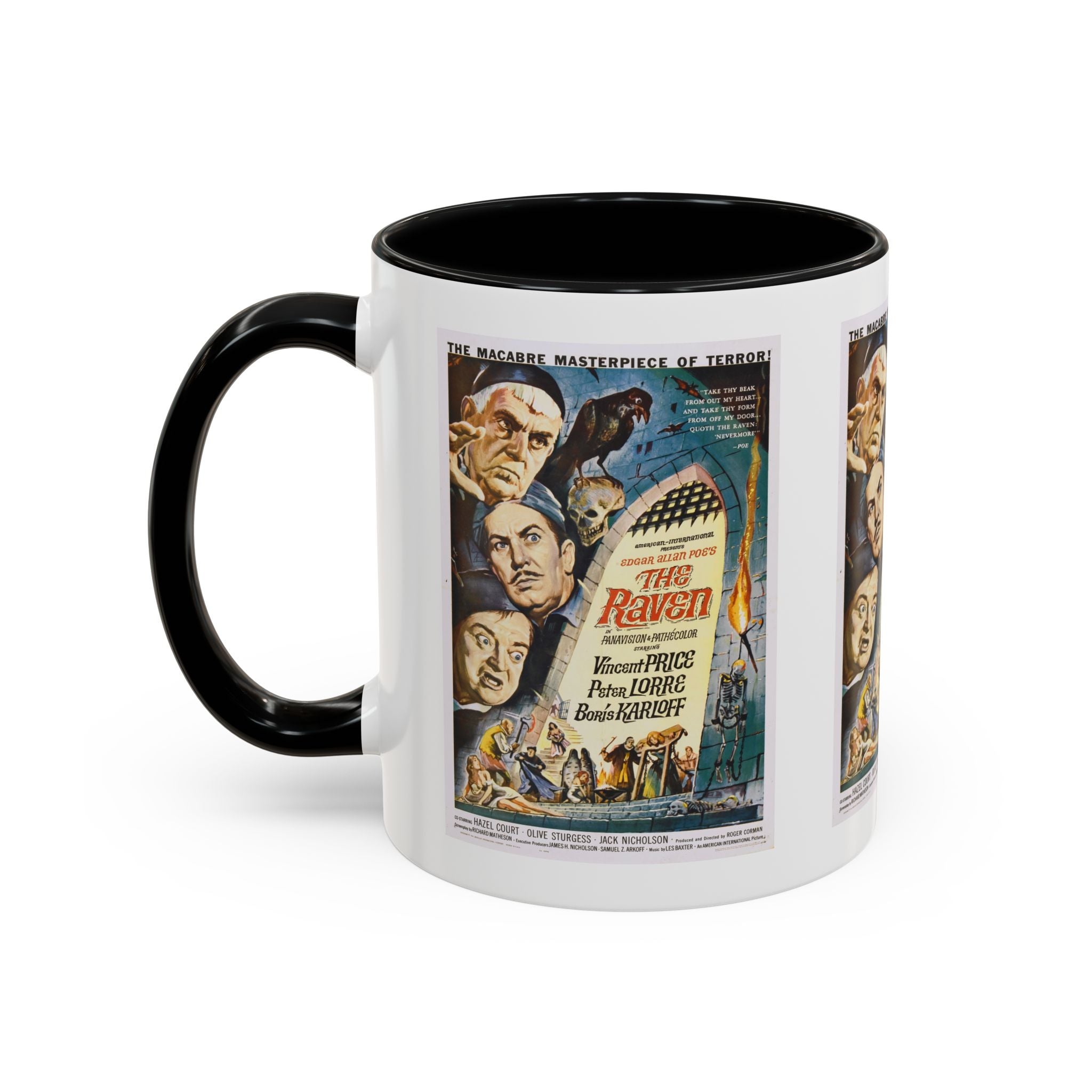 Cult Classic Movie Poster Art Accent Coffee Mug (11, 15oz) - The Raven 1963 - POPvault
