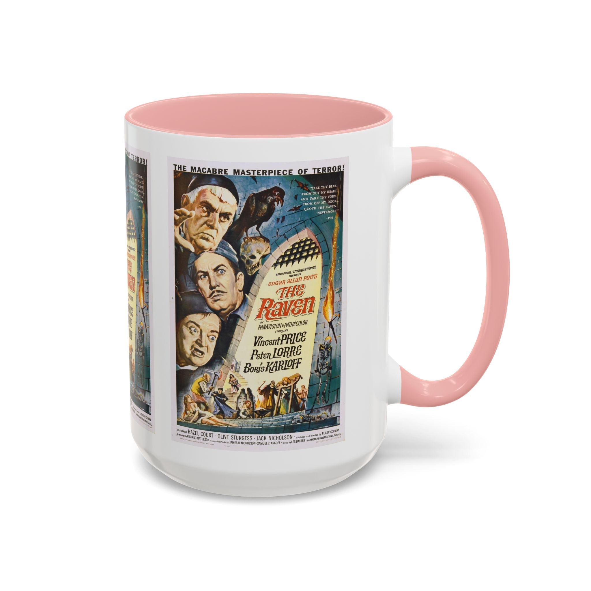 Cult Classic Movie Poster Art Accent Coffee Mug (11, 15oz) - The Raven 1963 - POPvault