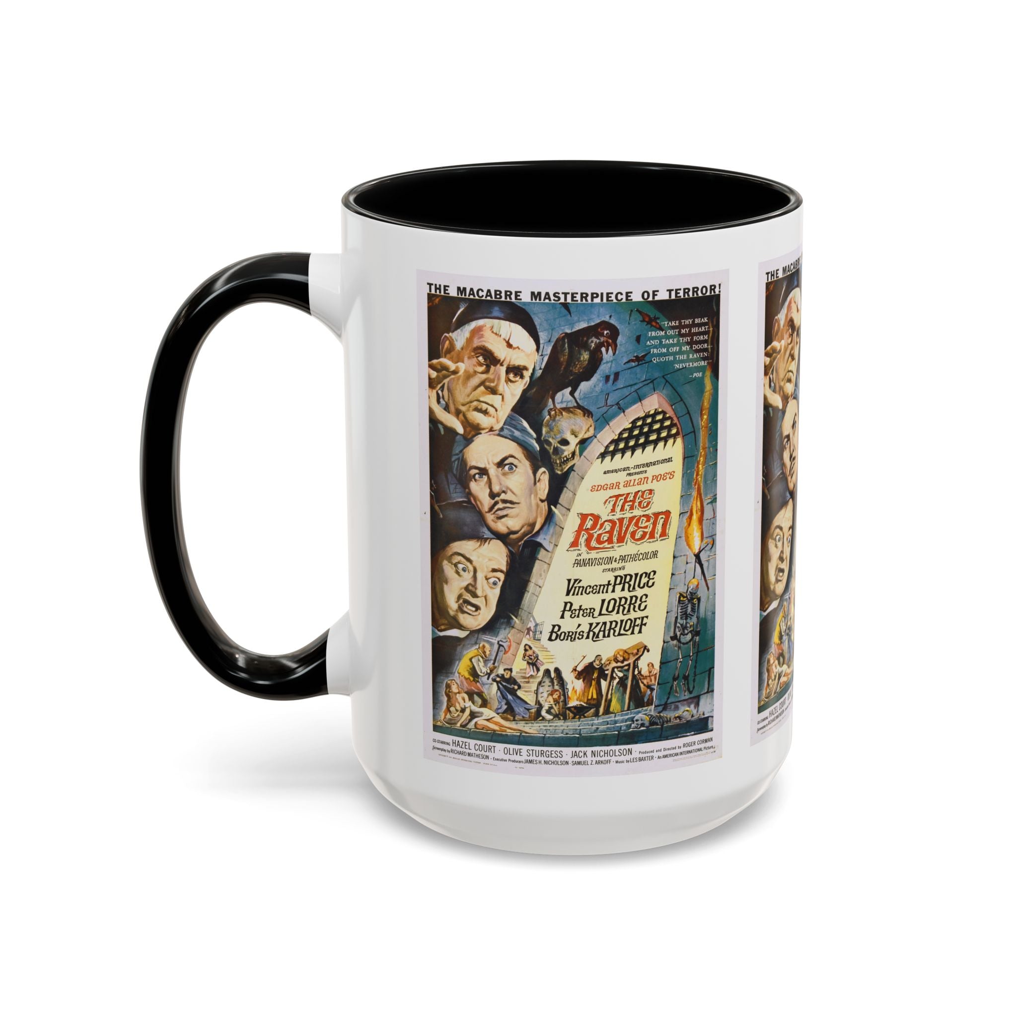 Cult Classic Movie Poster Art Accent Coffee Mug (11, 15oz) - The Raven 1963 - POPvault