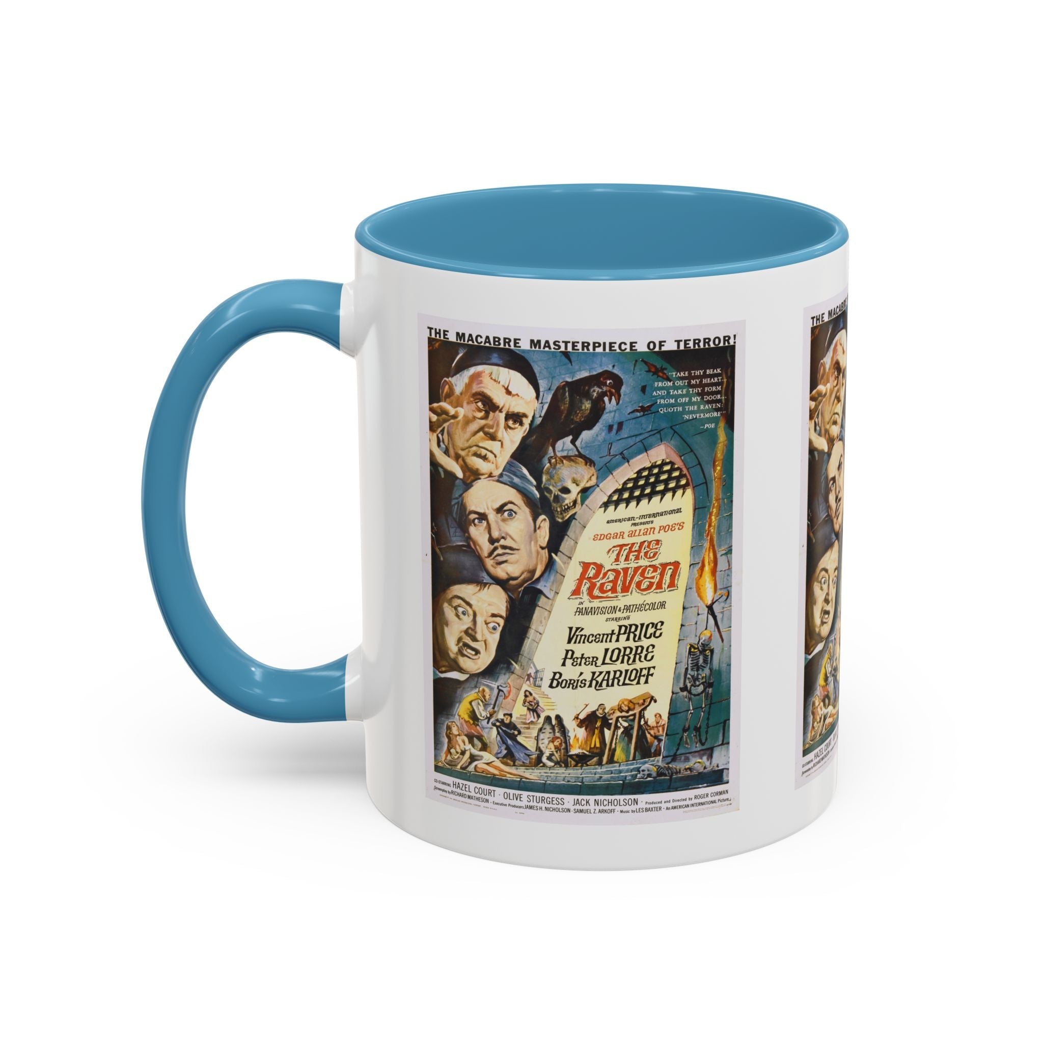 Cult Classic Movie Poster Art Accent Coffee Mug (11, 15oz) - The Raven 1963 - POPvault