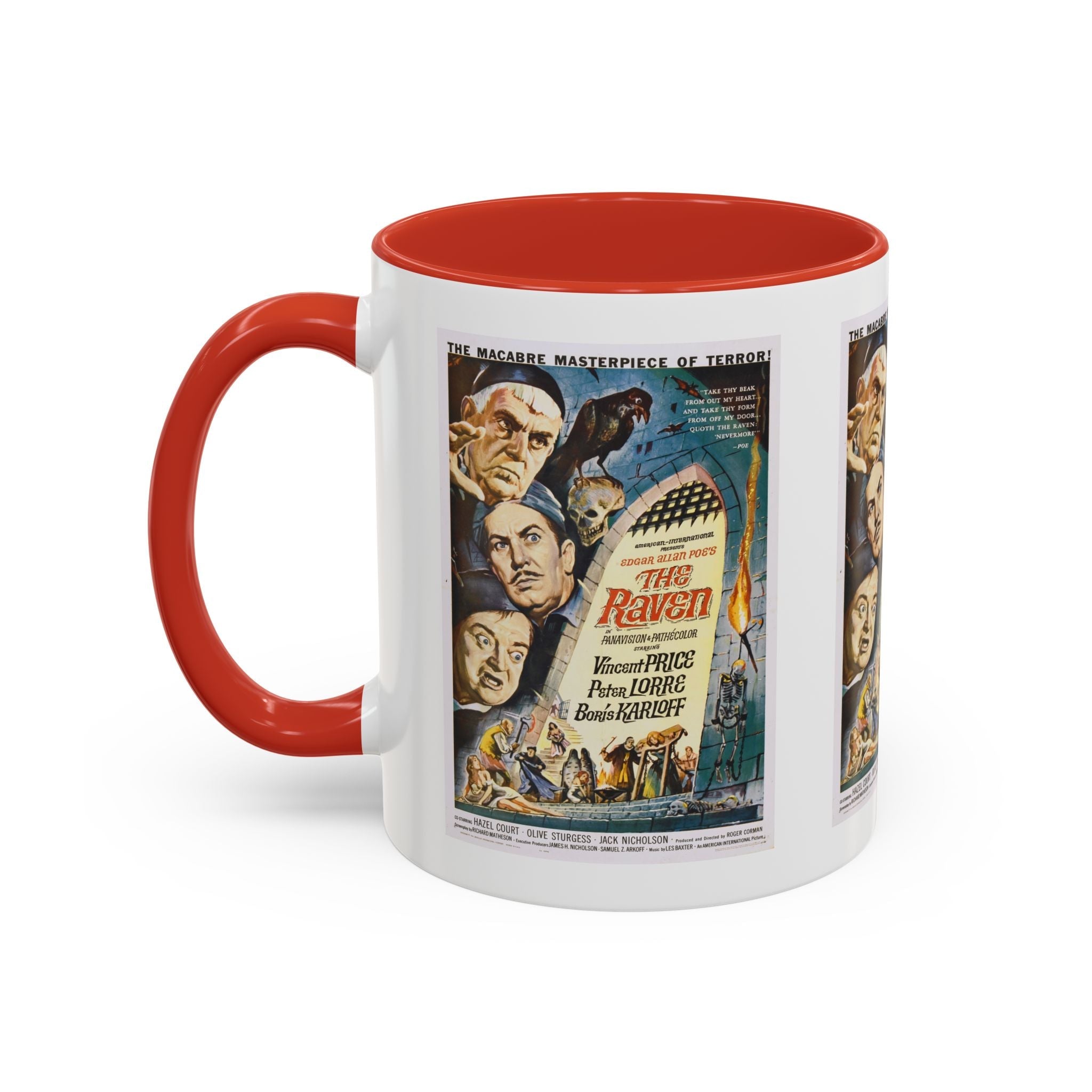Cult Classic Movie Poster Art Accent Coffee Mug (11, 15oz) - The Raven 1963 - POPvault