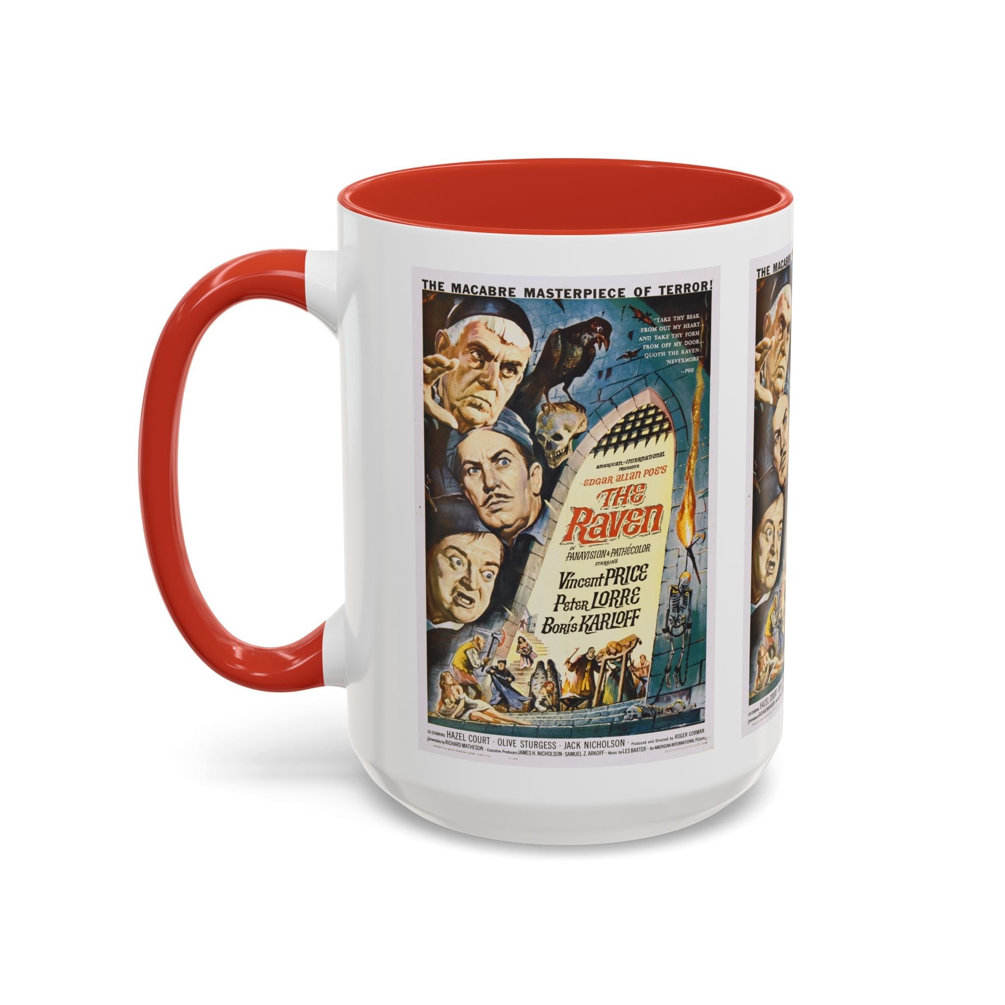 Cult Classic Movie Poster Art Accent Coffee Mug (11, 15oz) - The Raven 1963 - POPvault