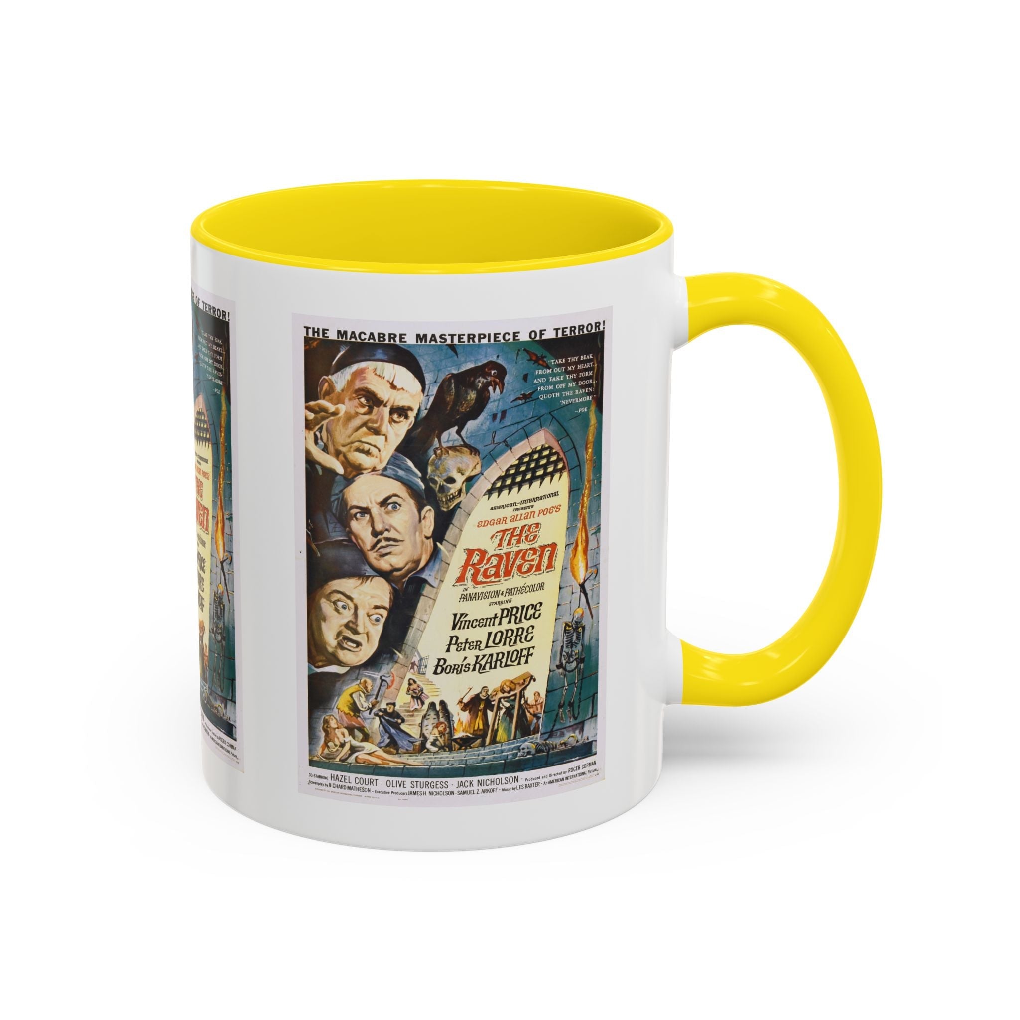 Cult Classic Movie Poster Art Accent Coffee Mug (11, 15oz) - The Raven 1963 - POPvault