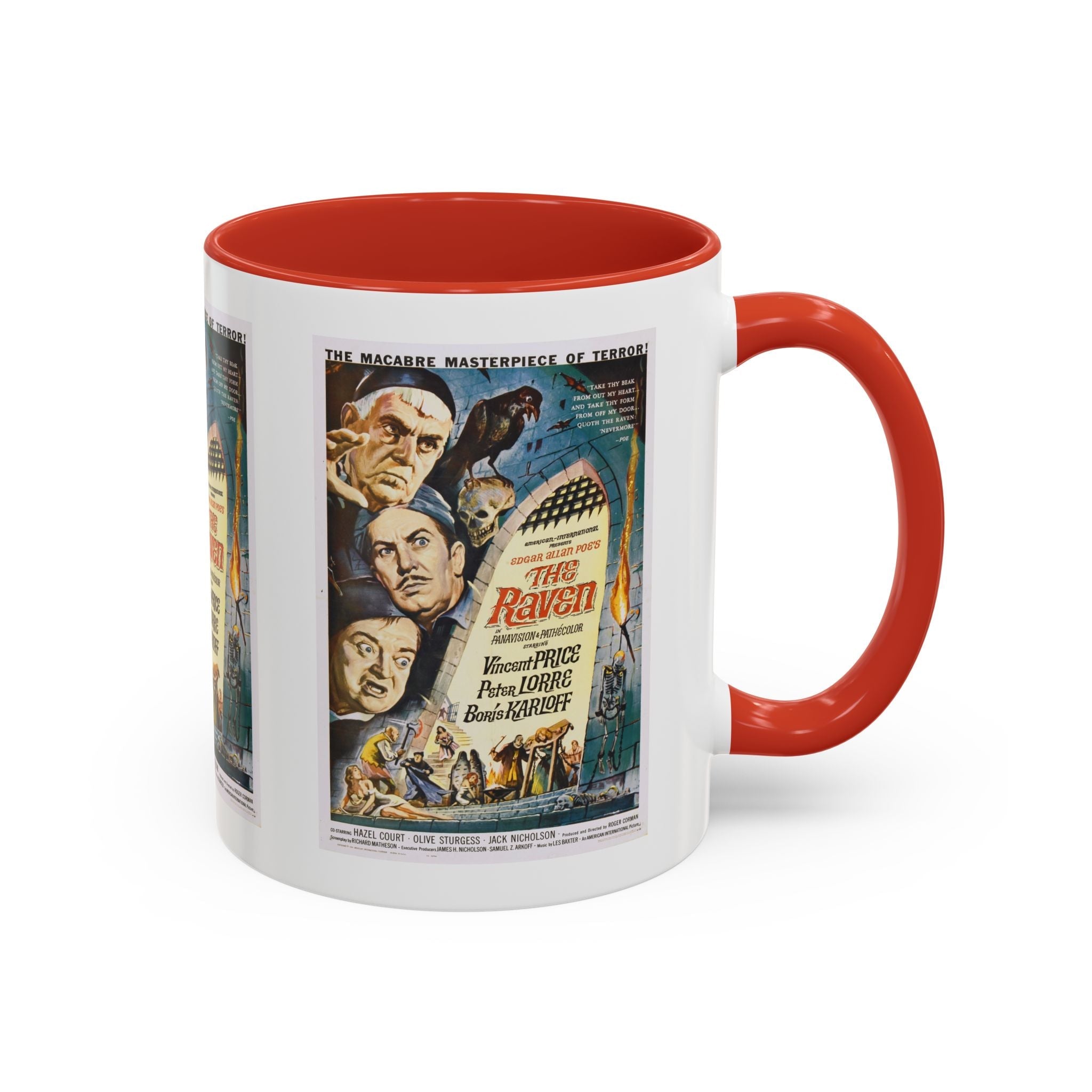 Cult Classic Movie Poster Art Accent Coffee Mug (11, 15oz) - The Raven 1963 - POPvault