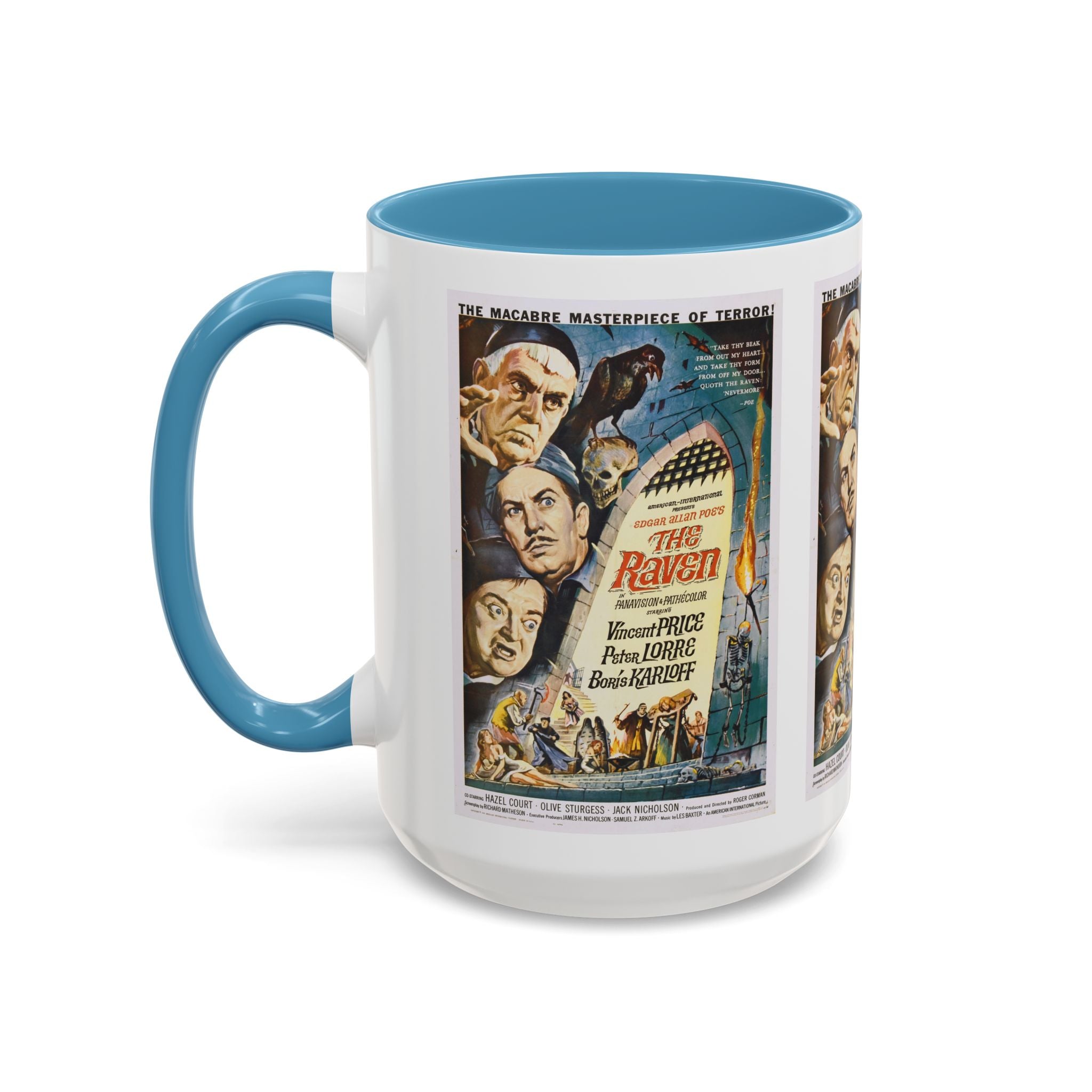Cult Classic Movie Poster Art Accent Coffee Mug (11, 15oz) - The Raven 1963 - POPvault