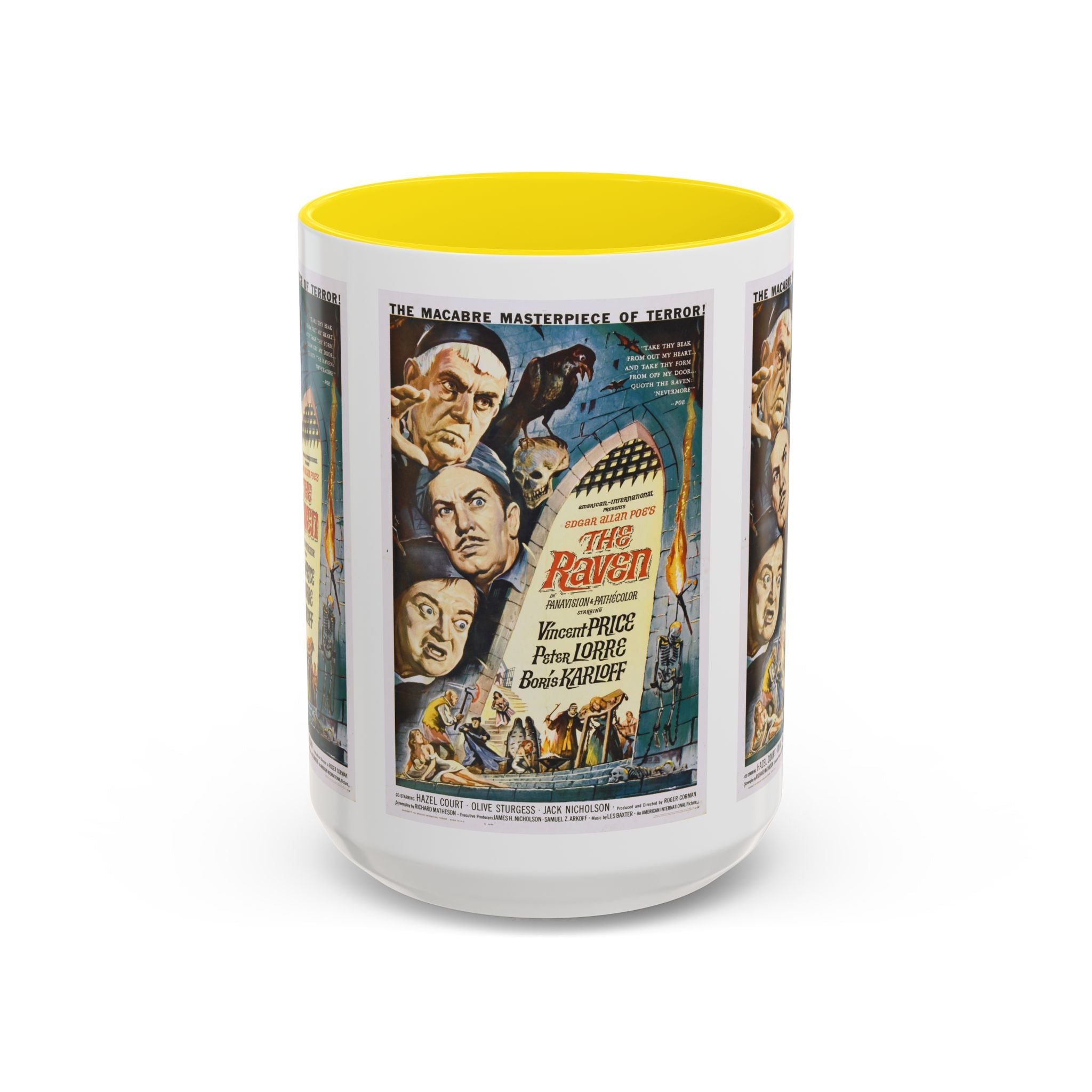 Cult Classic Movie Poster Art Accent Coffee Mug (11, 15oz) - The Raven 1963 - POPvault