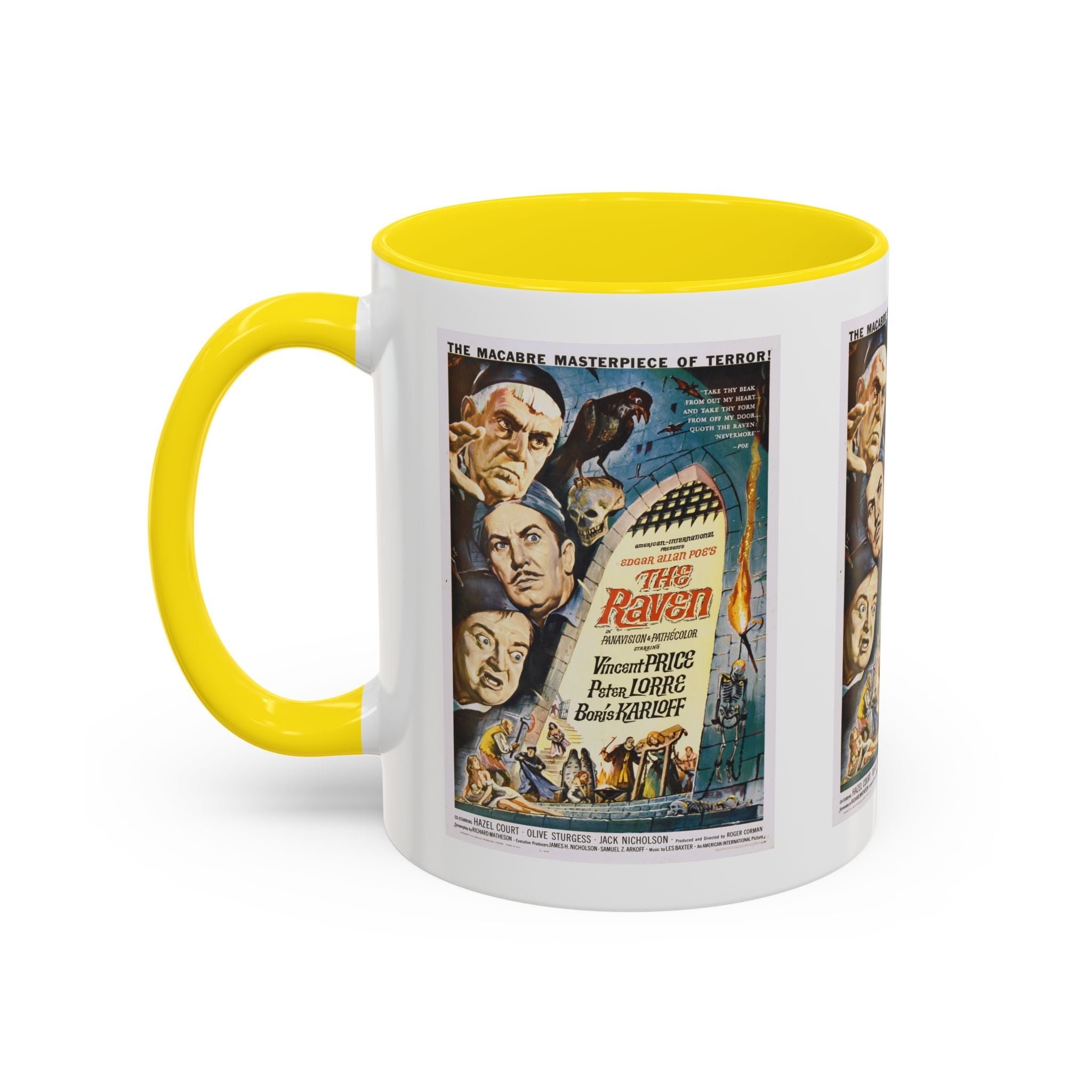 Cult Classic Movie Poster Art Accent Coffee Mug (11, 15oz) - The Raven 1963 - POPvault