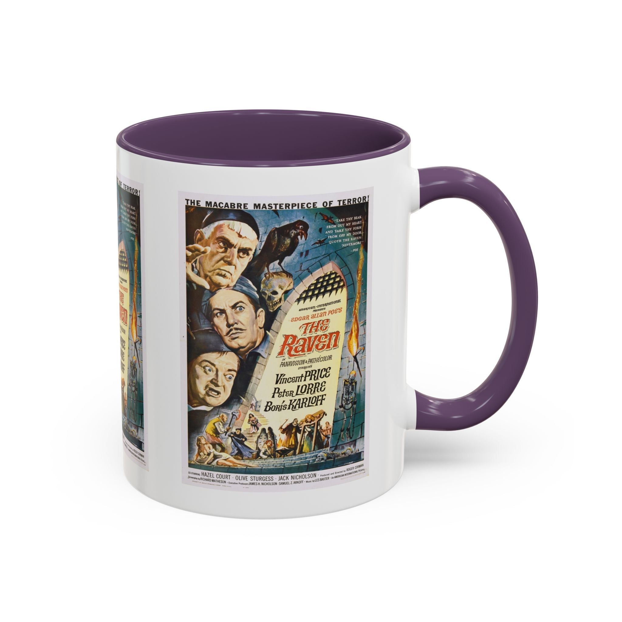 Cult Classic Movie Poster Art Accent Coffee Mug (11, 15oz) - The Raven 1963 - POPvault