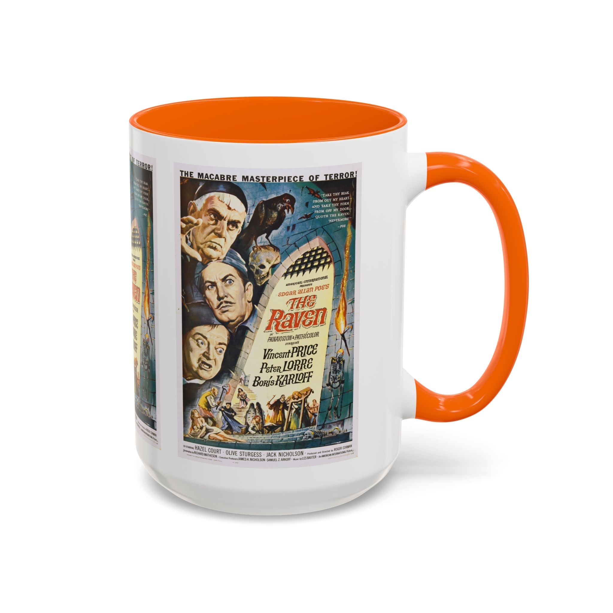 Cult Classic Movie Poster Art Accent Coffee Mug (11, 15oz) - The Raven 1963 - POPvault