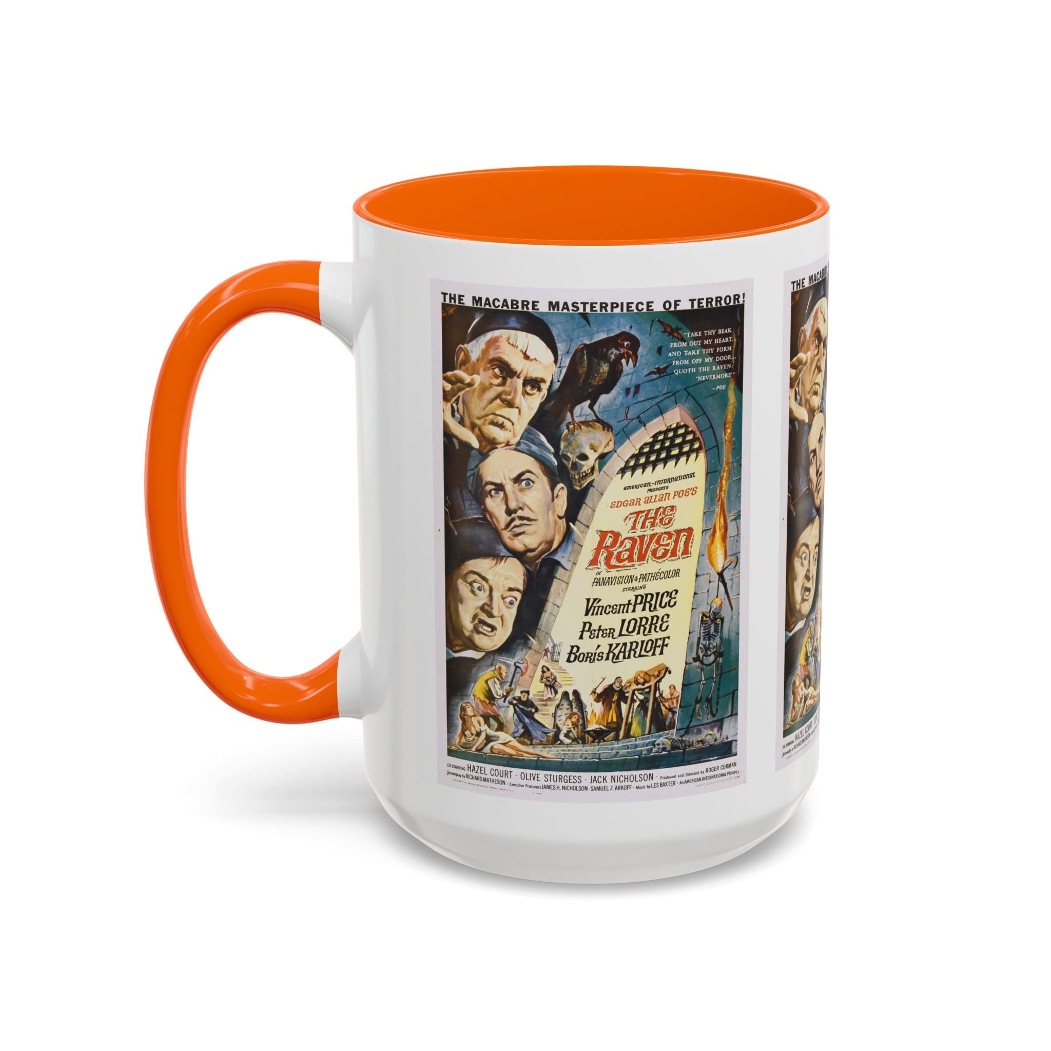 Cult Classic Movie Poster Art Accent Coffee Mug (11, 15oz) - The Raven 1963 - POPvault