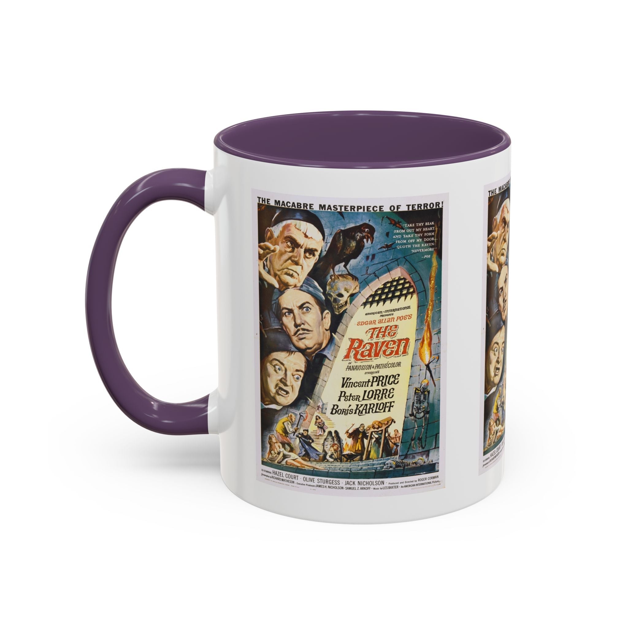 Cult Classic Movie Poster Art Accent Coffee Mug (11, 15oz) - The Raven 1963 - POPvault