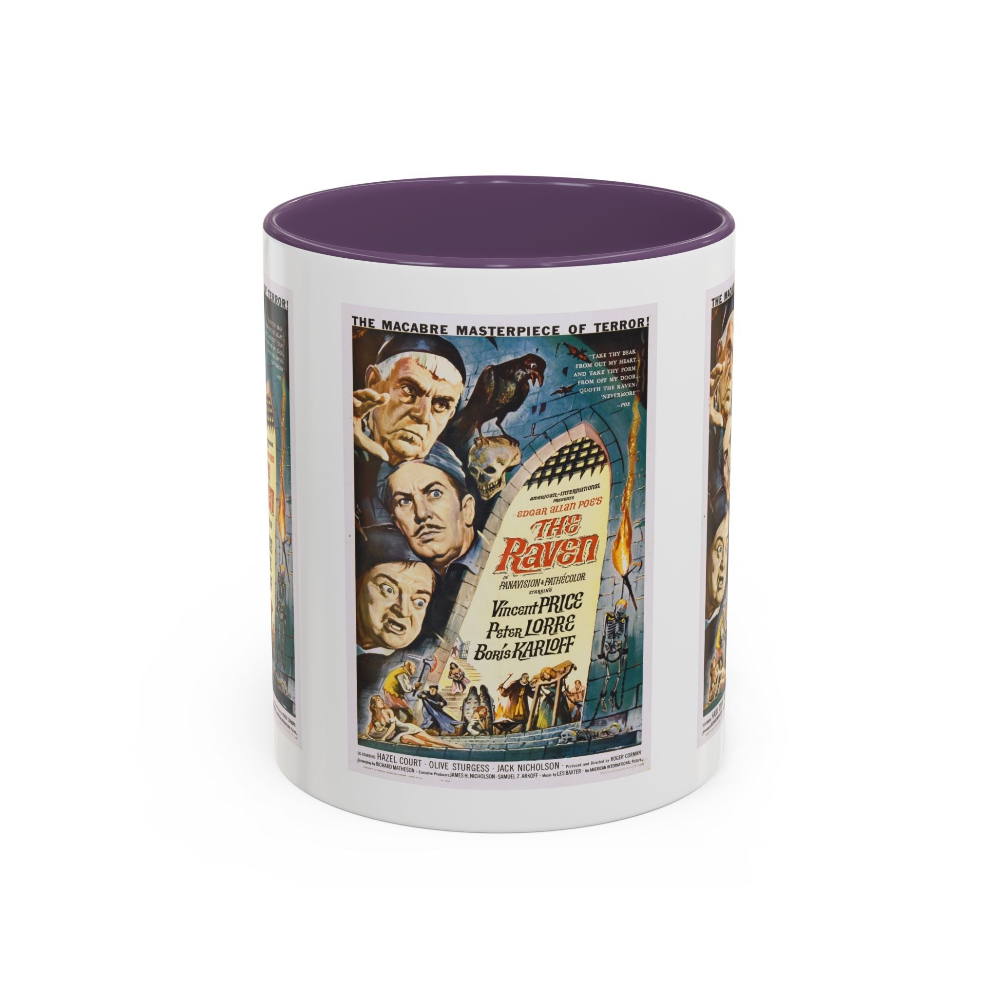 Cult Classic Movie Poster Art Accent Coffee Mug (11, 15oz) - The Raven 1963 - POPvault